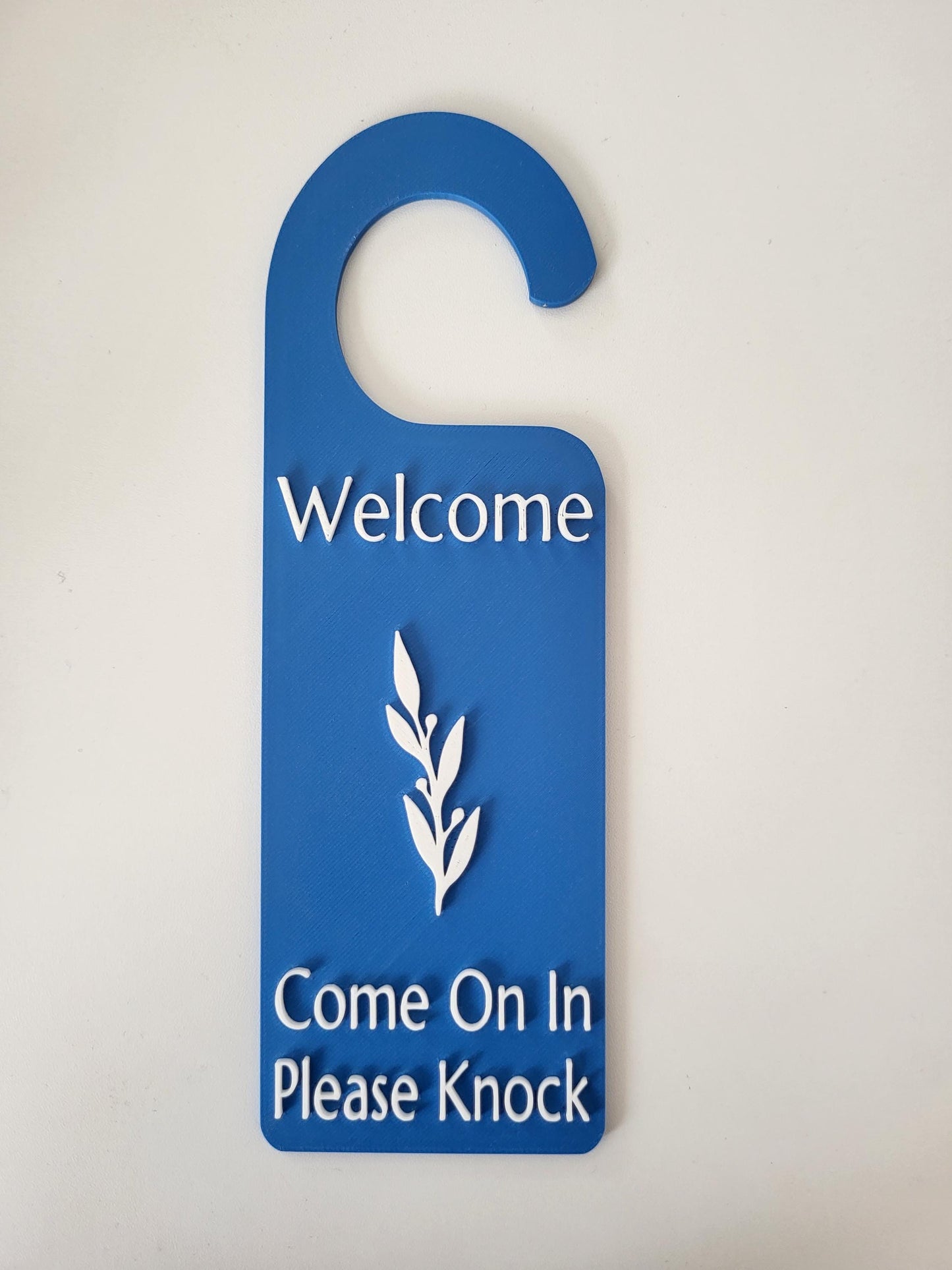 For Beauty Salons, Spas, Therapist, Do Not Disturb Sign, Office Door Hanger, Welcome, Come On In, Please Knock Door Knob Sign