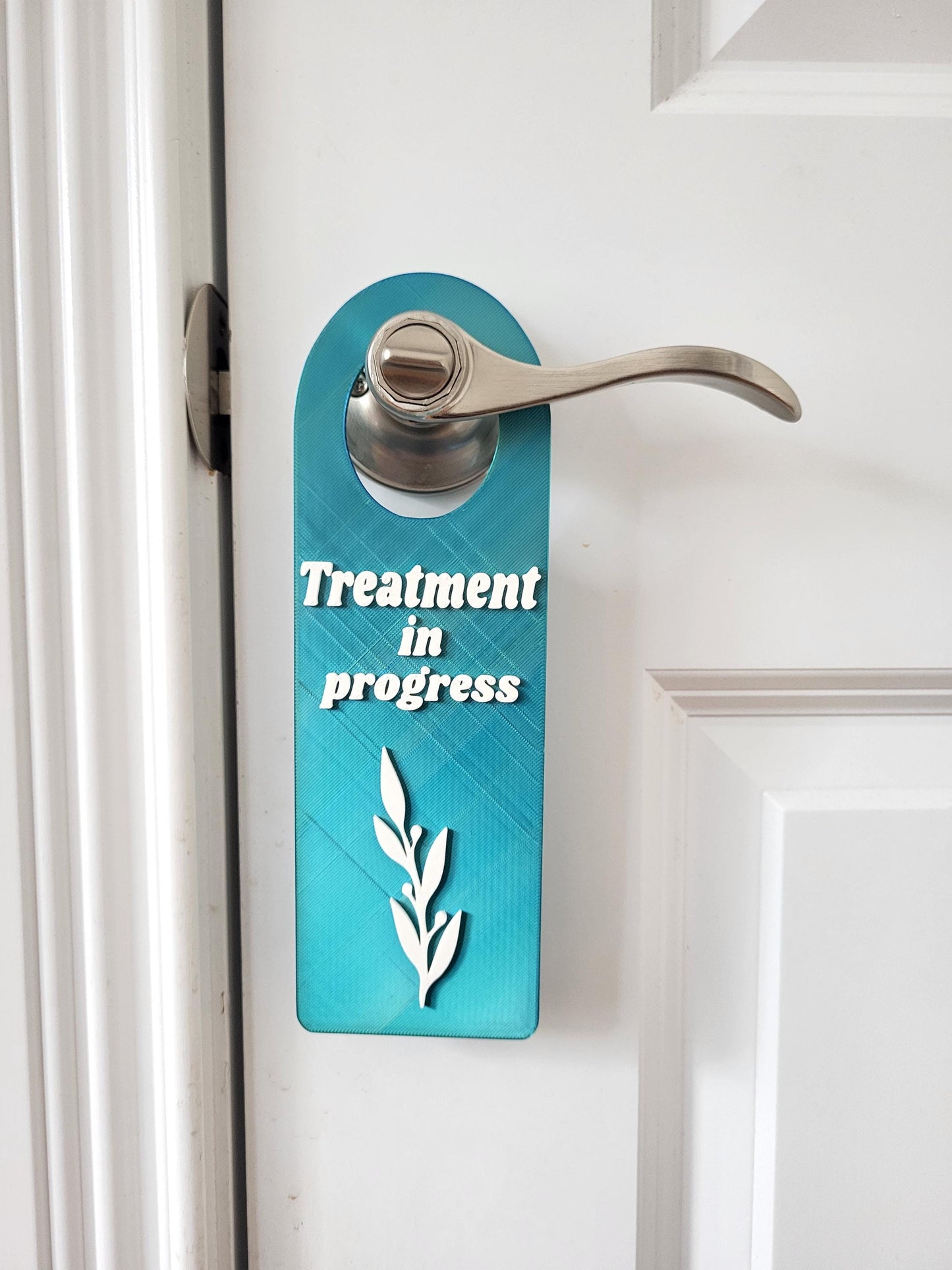 For Beauty Salons, Lash Technicians, Spas, Do Not Disturb Sign, Office Door Signs, Privacy Signage, Treatment in Progress Sign, Door Hanger