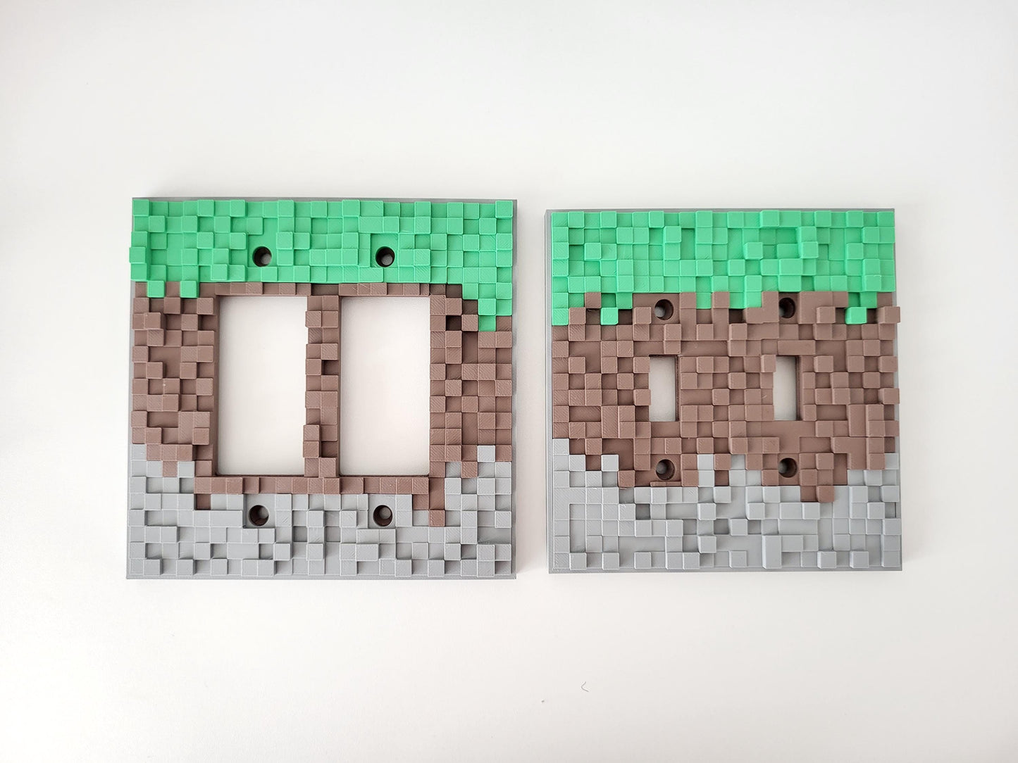 Gaming-Inspired Light Switch Cover - Pixel Block Design for Kids & Gamers, Fun and Custom Wall Plate Cover, Room Home Decor, Rocker, Outlet