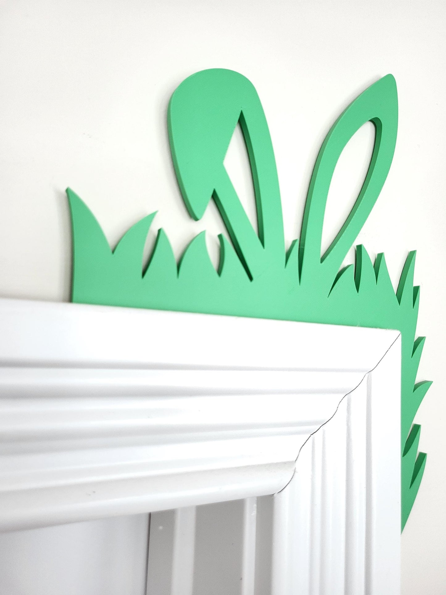 Easter Door Corner Decoration With Bunny Rabbit Ears, Spring Decor, Home Decor, Door Trim, Easter Home Accent, Cute Bunny Ears Decor