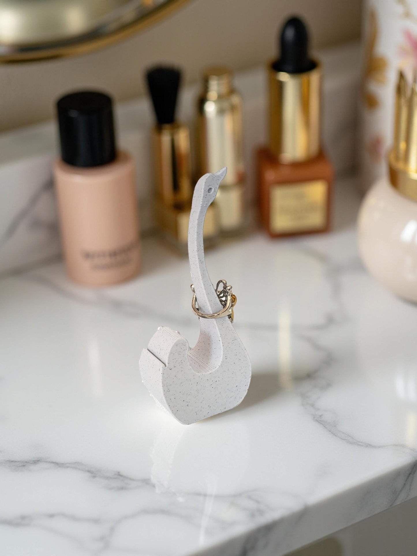 Swan Ring Holder - Cute Jewelry Organizer, Ring Holder Dish, Wedding Ring Holder, Ring Display, Engagement Gift, Teen Gift Idea
