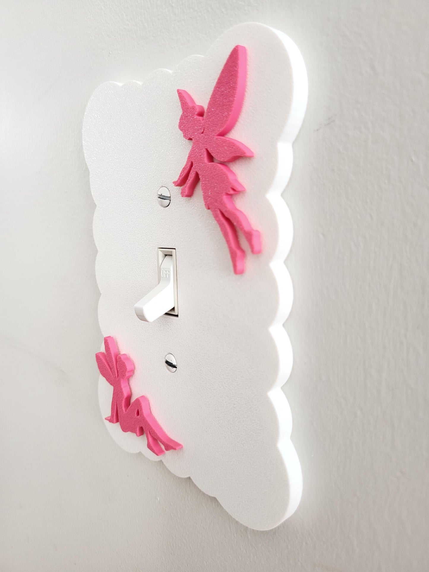 Light Switch Cover with Fairies, Fairy Wall Plate, Unique Switch, For Kids Room, Home Decor, Baby Shower Gift,