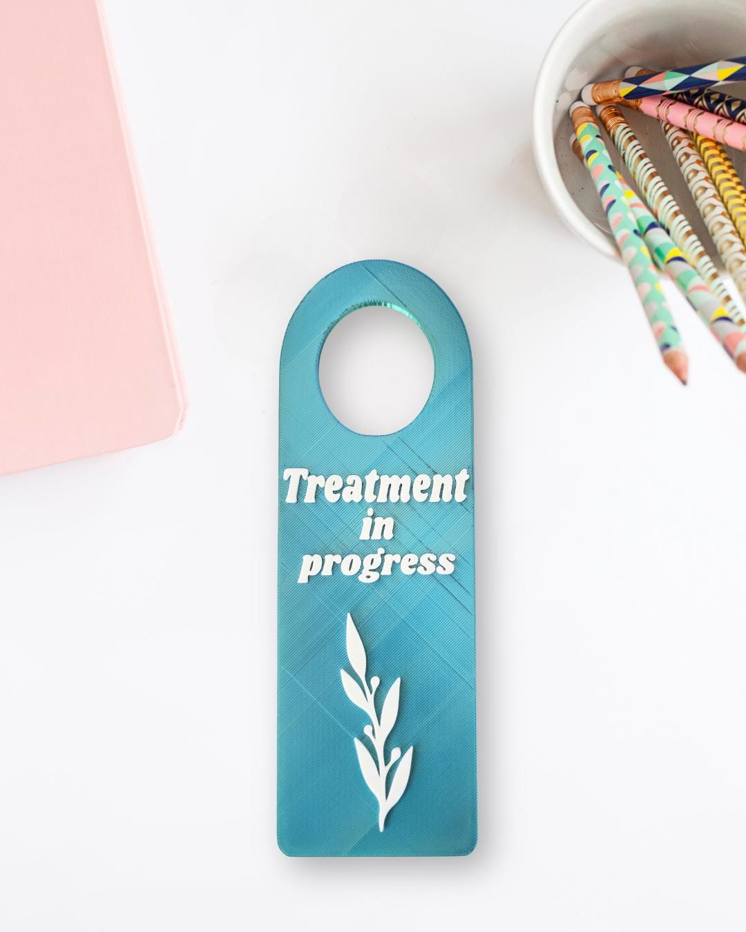 For Beauty Salons, Lash Technicians, Spas, Do Not Disturb Sign, Office Door Signs, Privacy Signage, Treatment in Progress Sign, Door Hanger