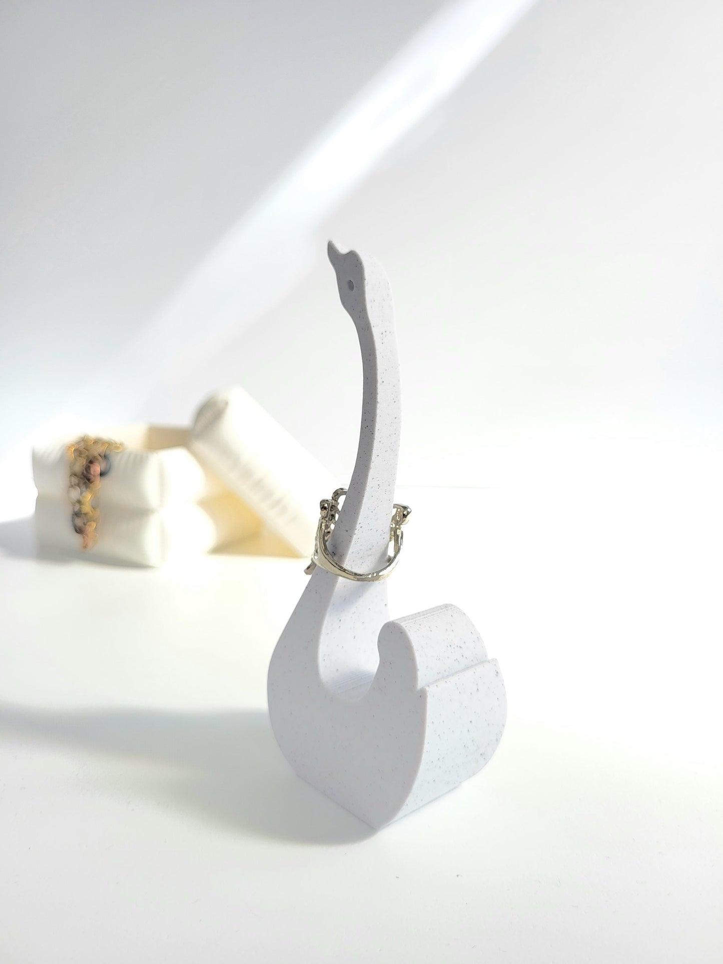 Swan Ring Holder - Cute Jewelry Organizer, Ring Holder Dish, Wedding Ring Holder, Ring Display, Engagement Gift, Teen Gift Idea