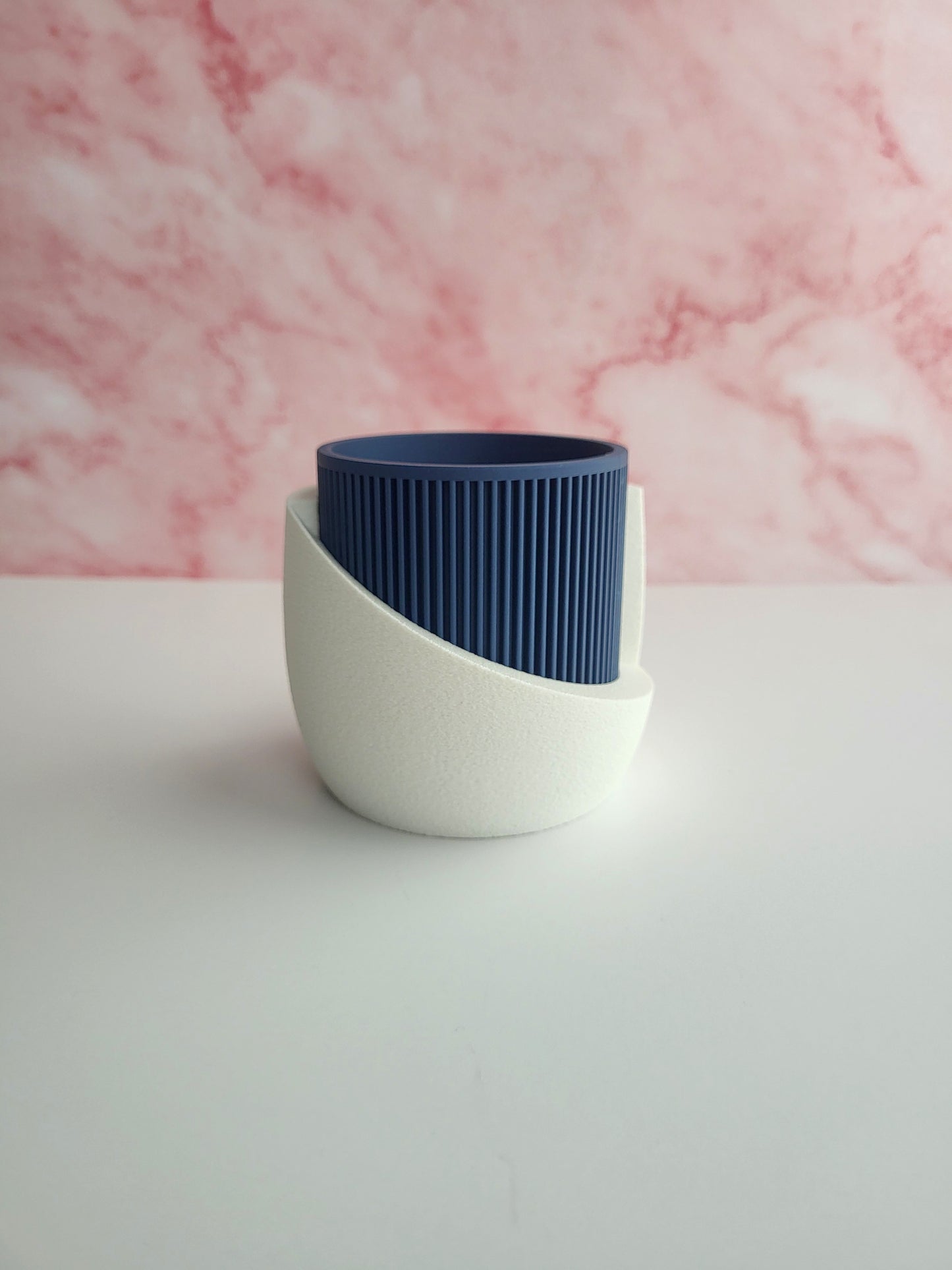Japandi Style Planter with Drainage & Tray