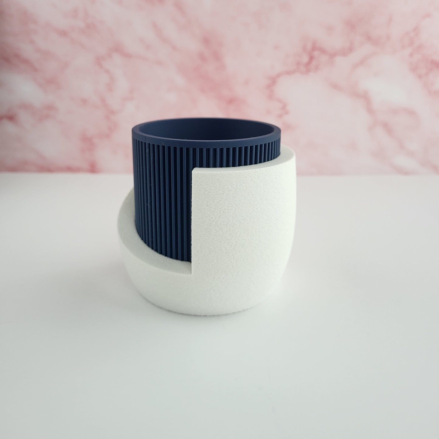 Japandi Style Planter with Drainage & Tray