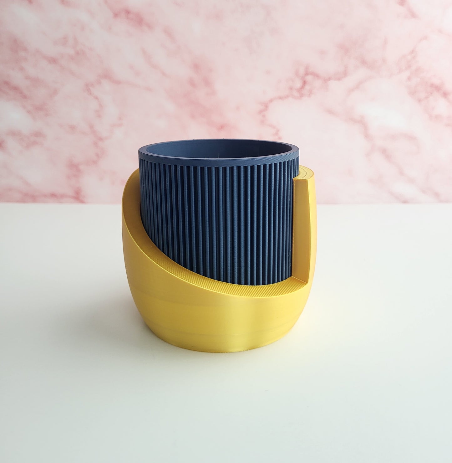 Japandi Style Planter with Drainage & Tray