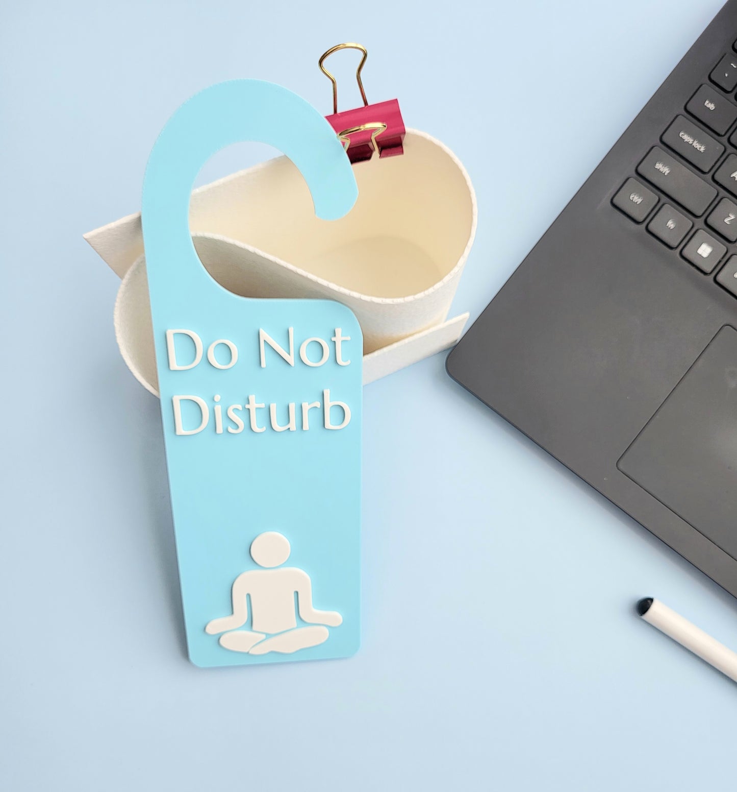 Do Not Disturb Meditating Door Hanger