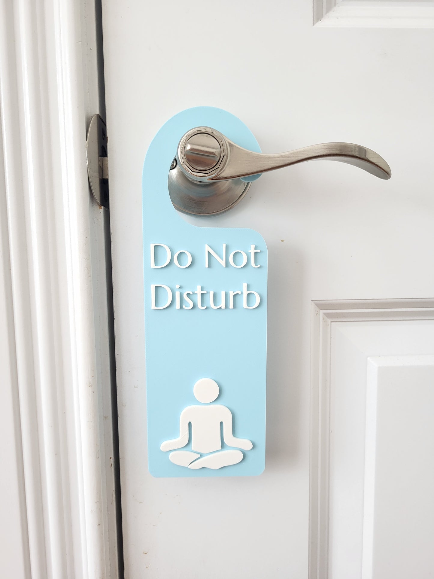 Do Not Disturb Meditating Door Hanger