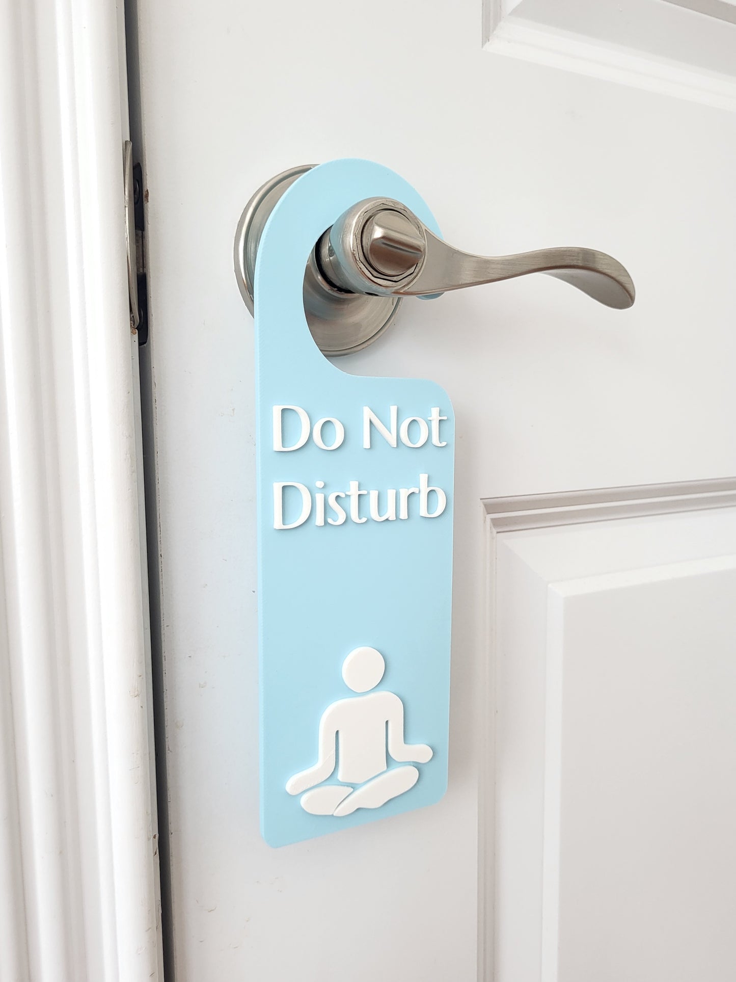 Do Not Disturb Meditating Door Hanger