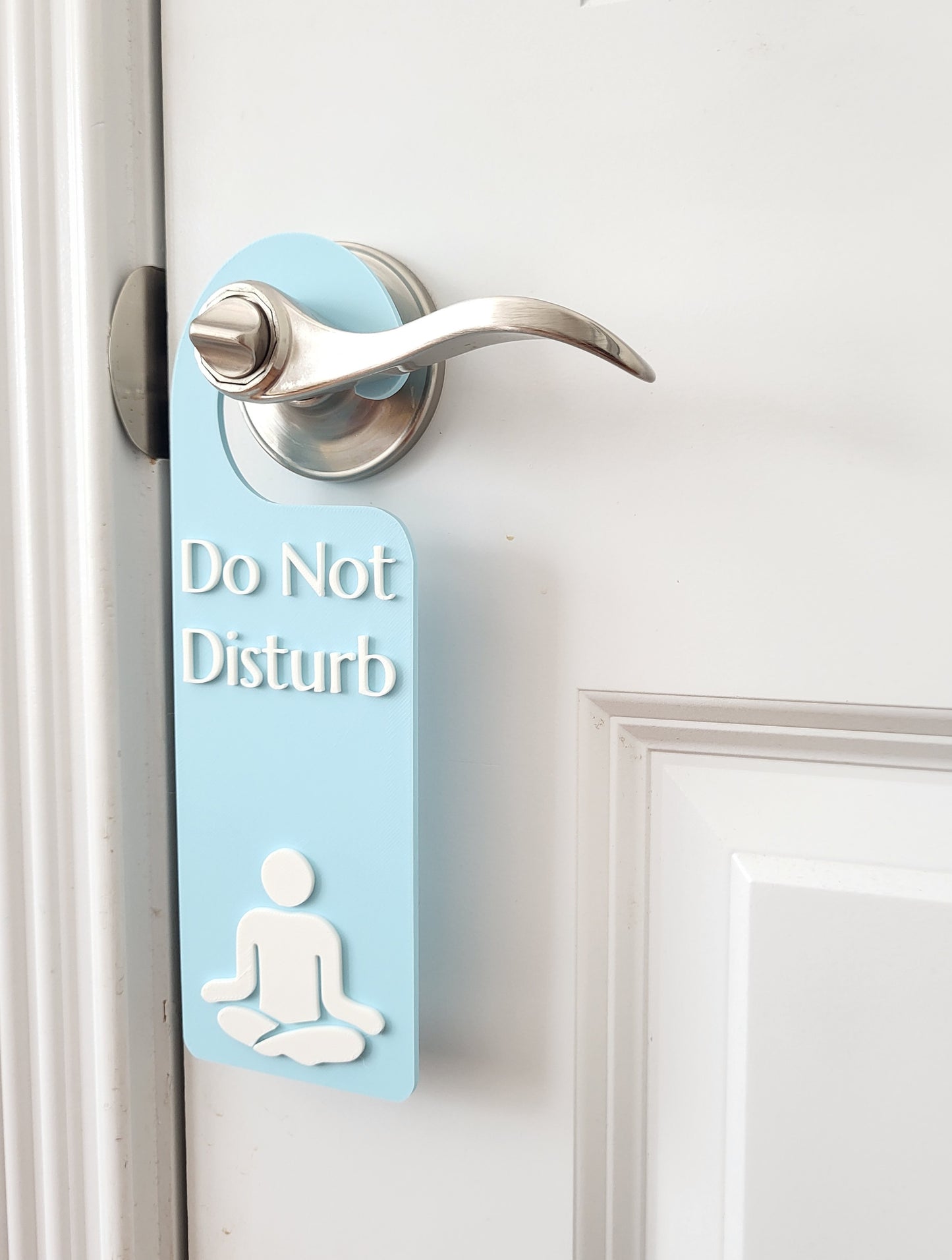Do Not Disturb Meditating Door Hanger