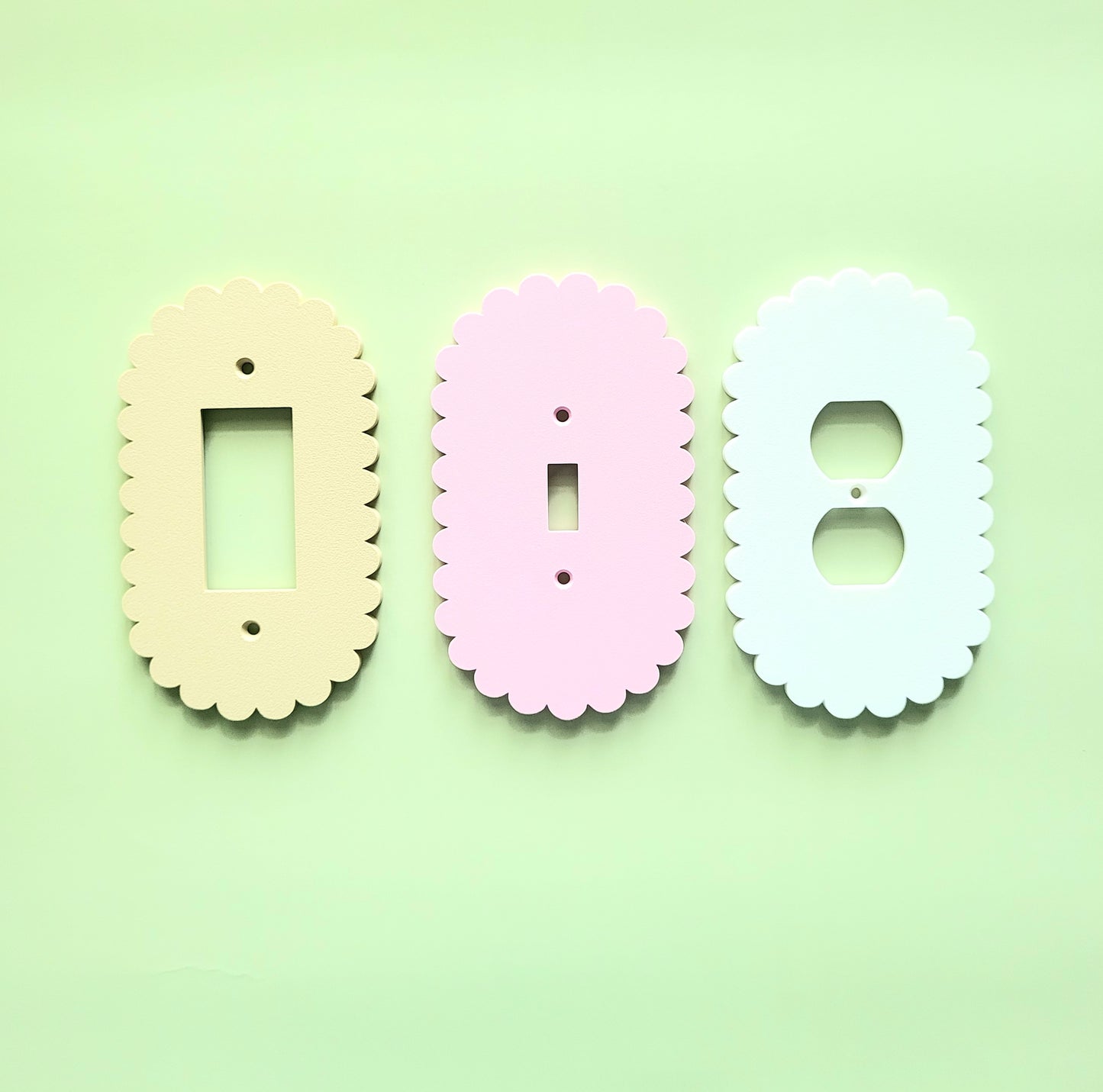 Oval Scalloped Light Switch Cover