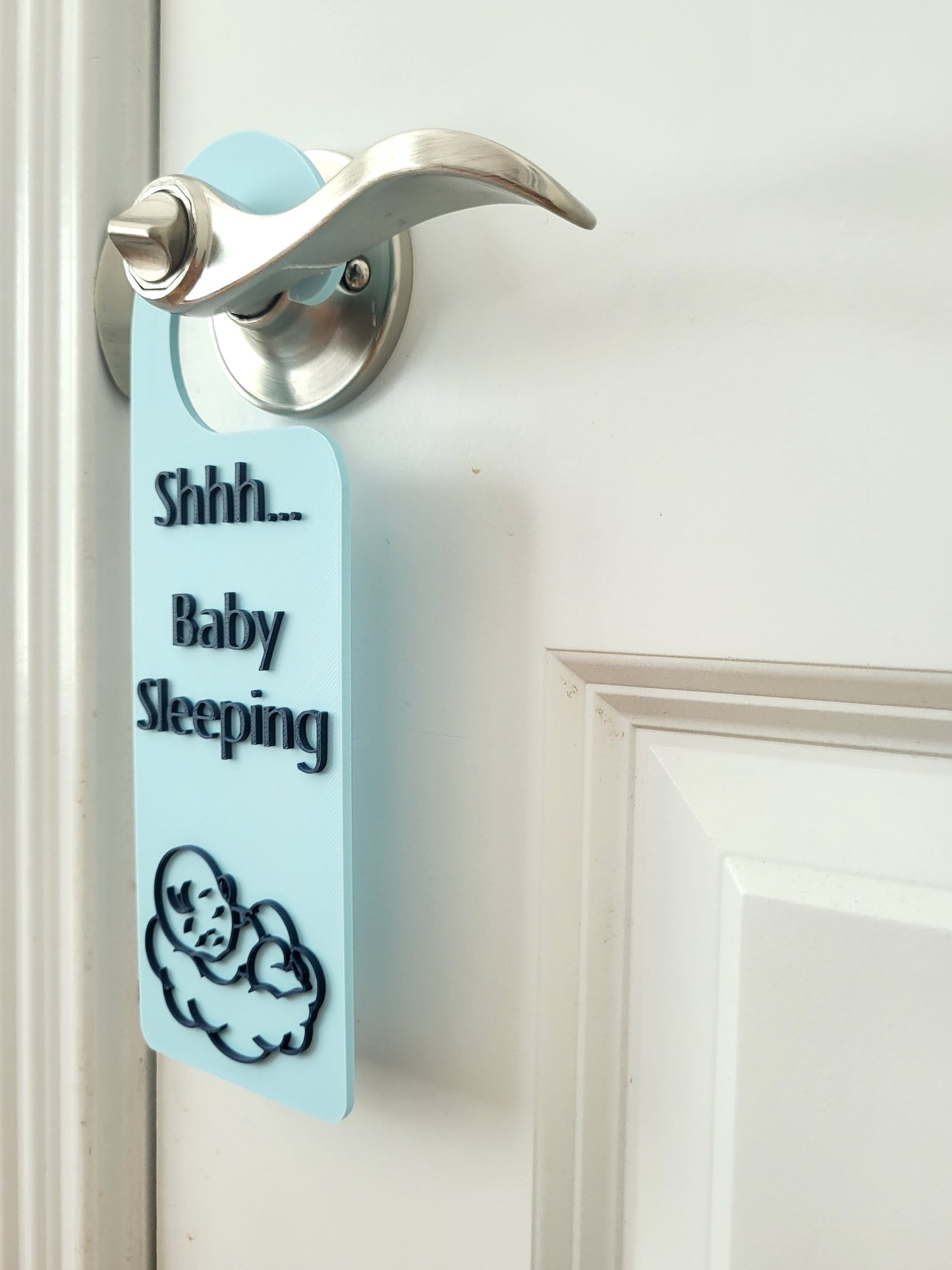 Shhh Baby Sleeping Door Sign (Baby Boy)