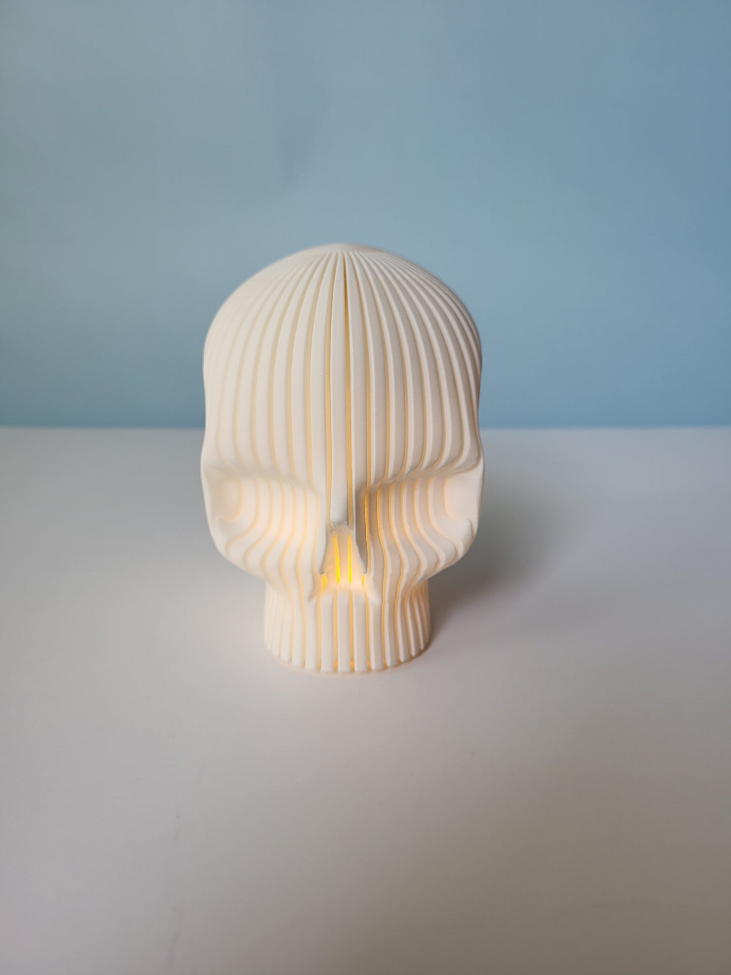 Halloween Skull LED Tea Light Candle Holder