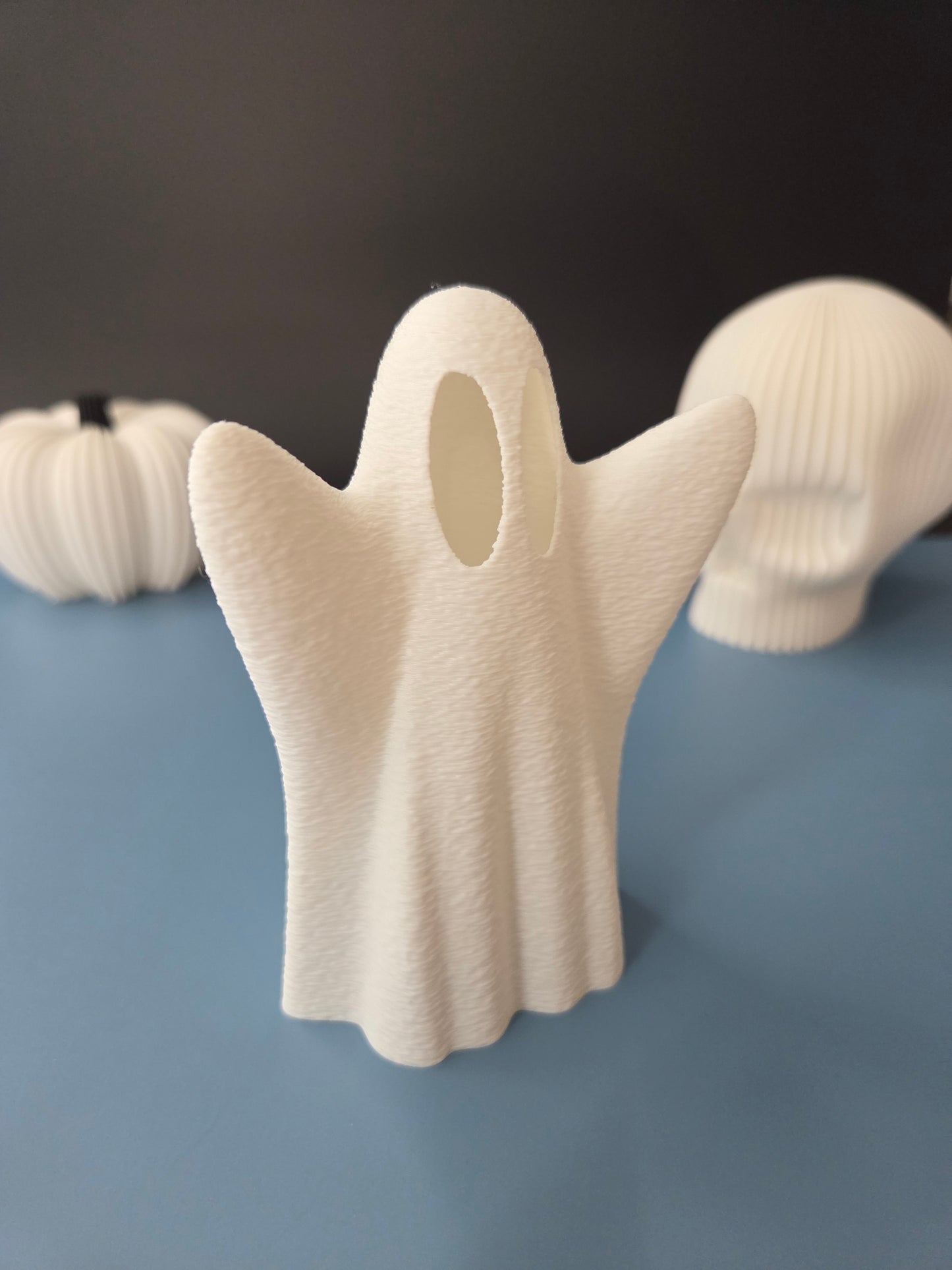 Set of 2 Halloween Ghost LED Tea Light Candle Holder
