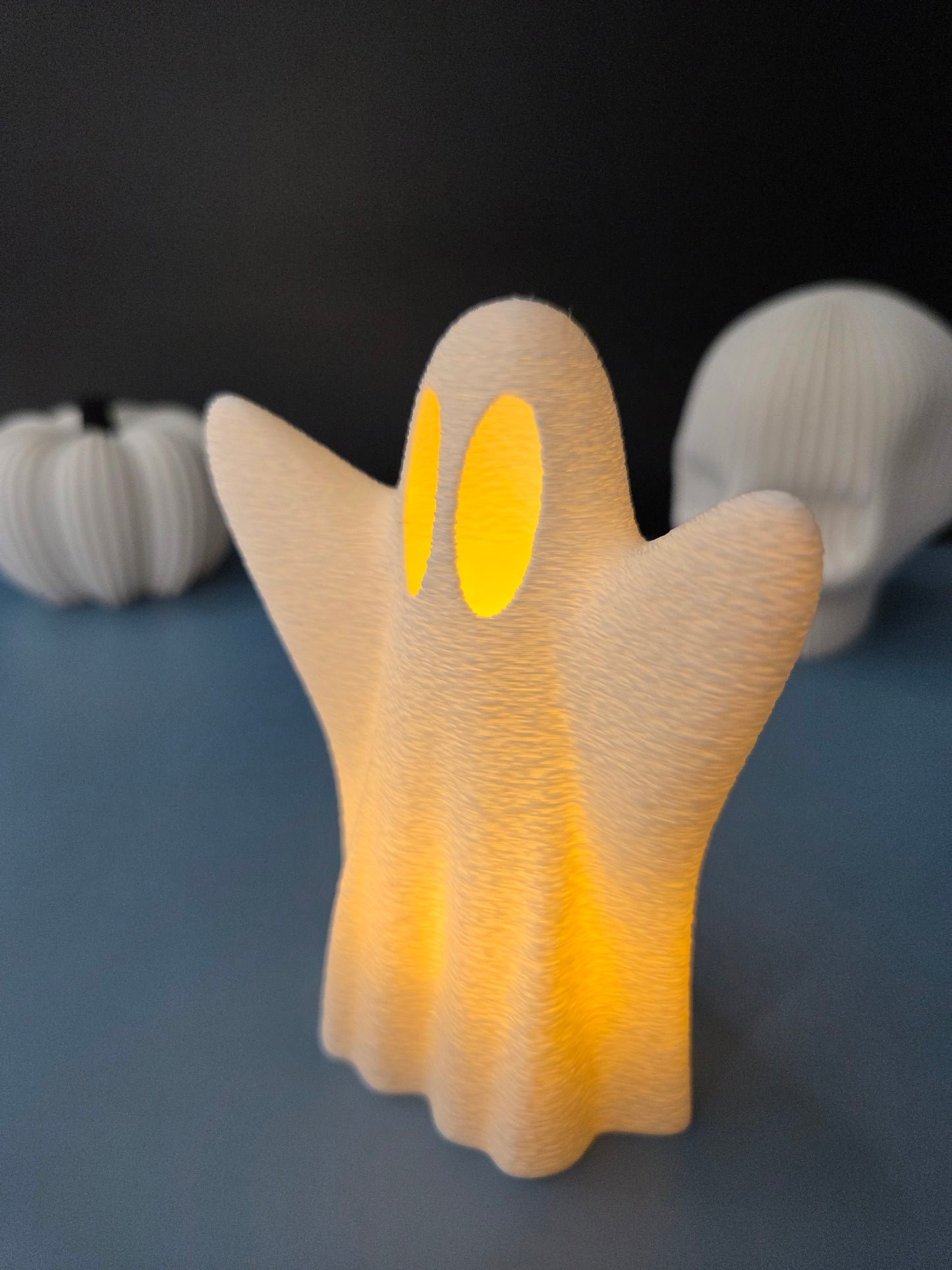 Set of 2 Halloween Ghost LED Tea Light Candle Holder