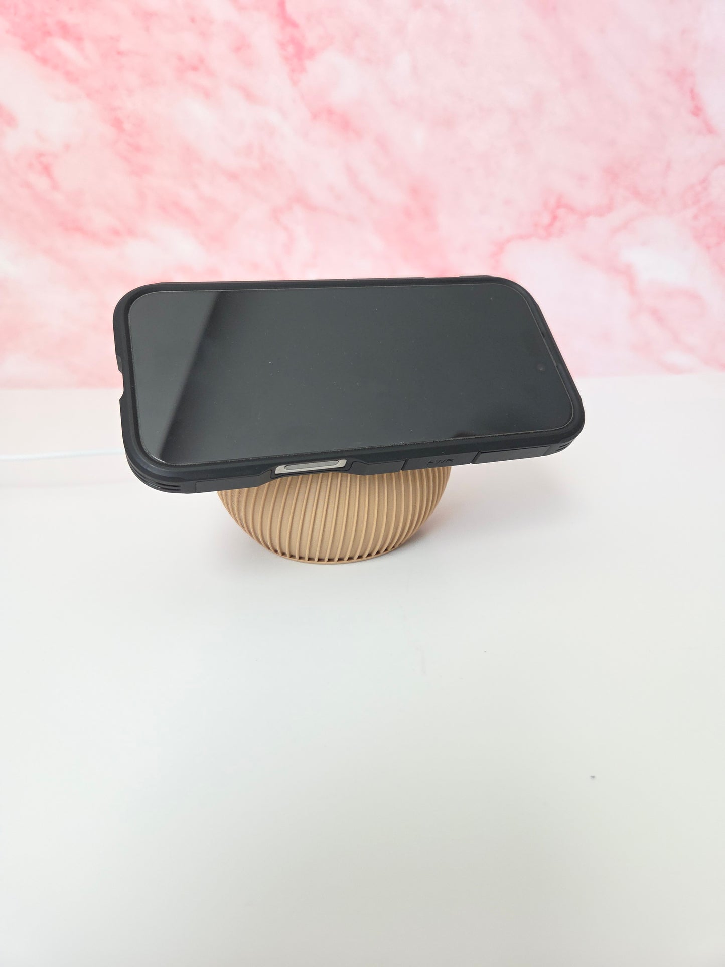 Modern Ribbed Phone Stand