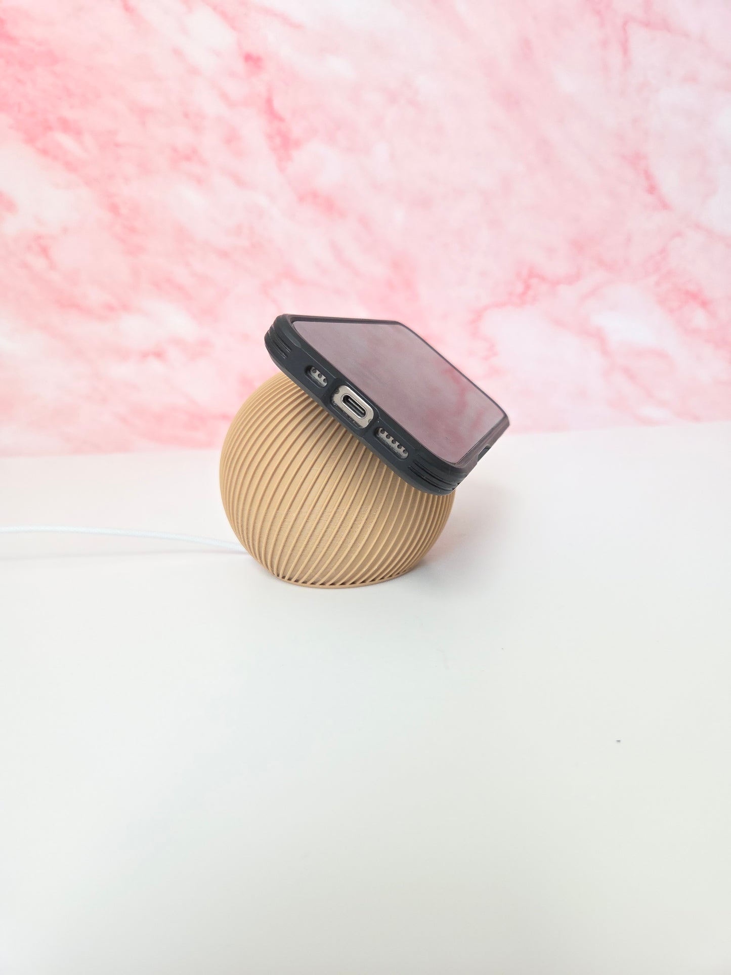 Modern Ribbed Phone Stand