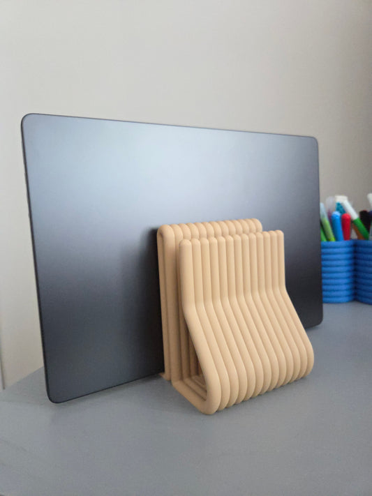 Dual Ribbed Vertical Laptop Stand