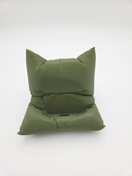 OUTLET: Pillow Phone Holder Black Olive Green
