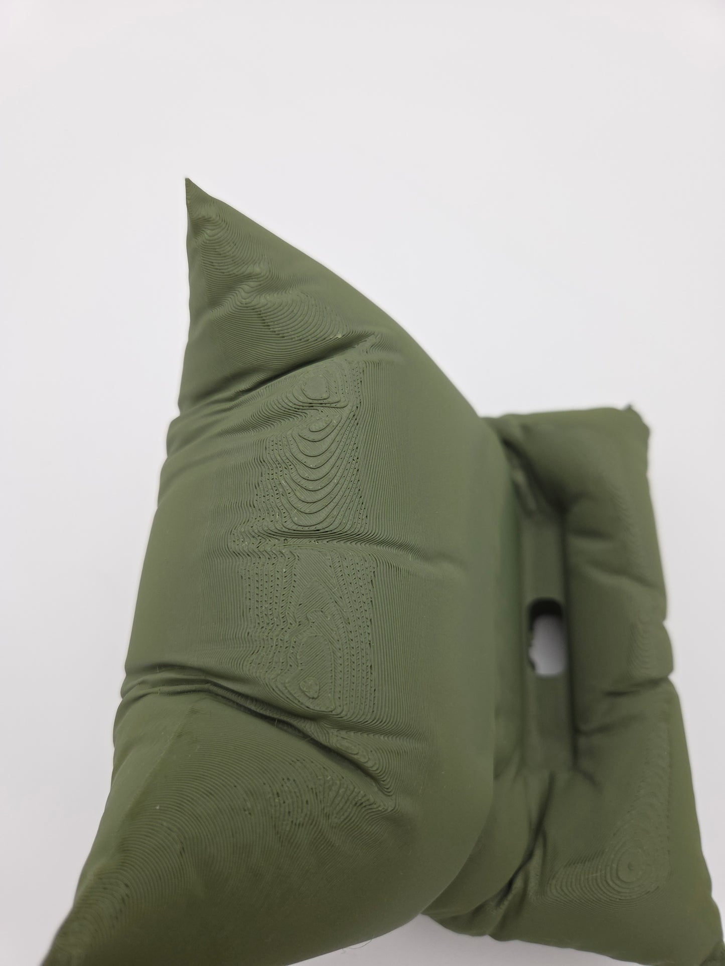 OUTLET: Pillow Phone Holder Black Olive Green