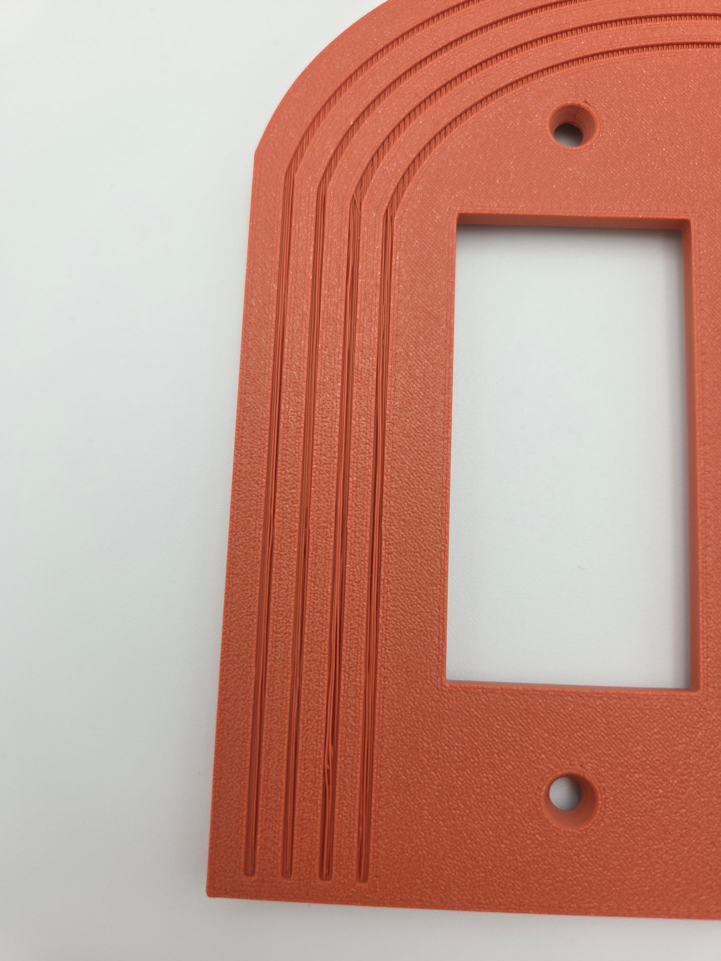 OUTLET: Double rocker arch light switch TERRACOTA