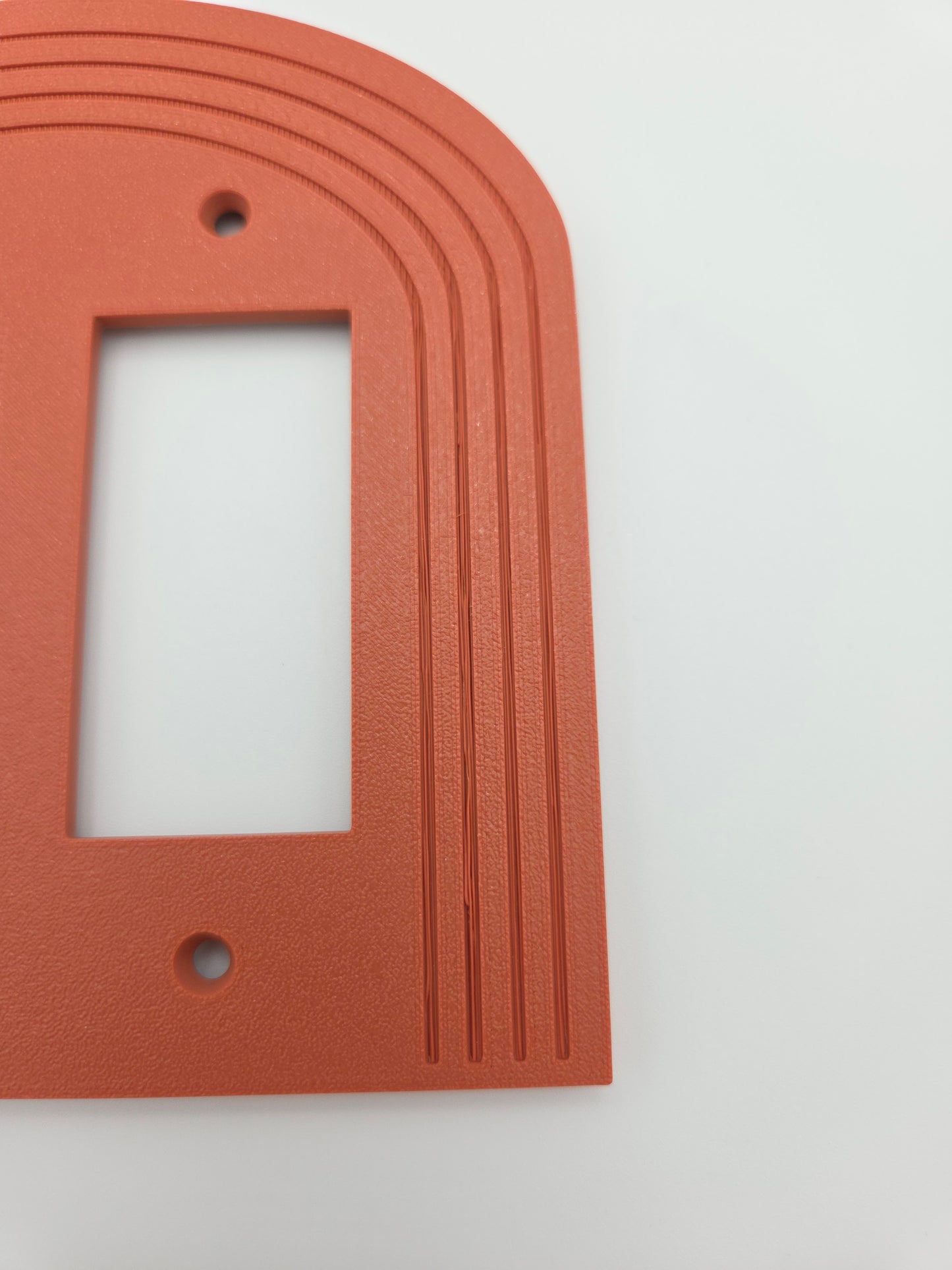 OUTLET: Double rocker arch light switch TERRACOTA