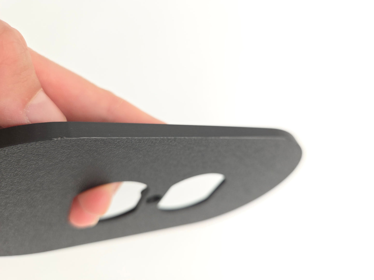 OUTLET: Duplex outlet oval light switch BLACK