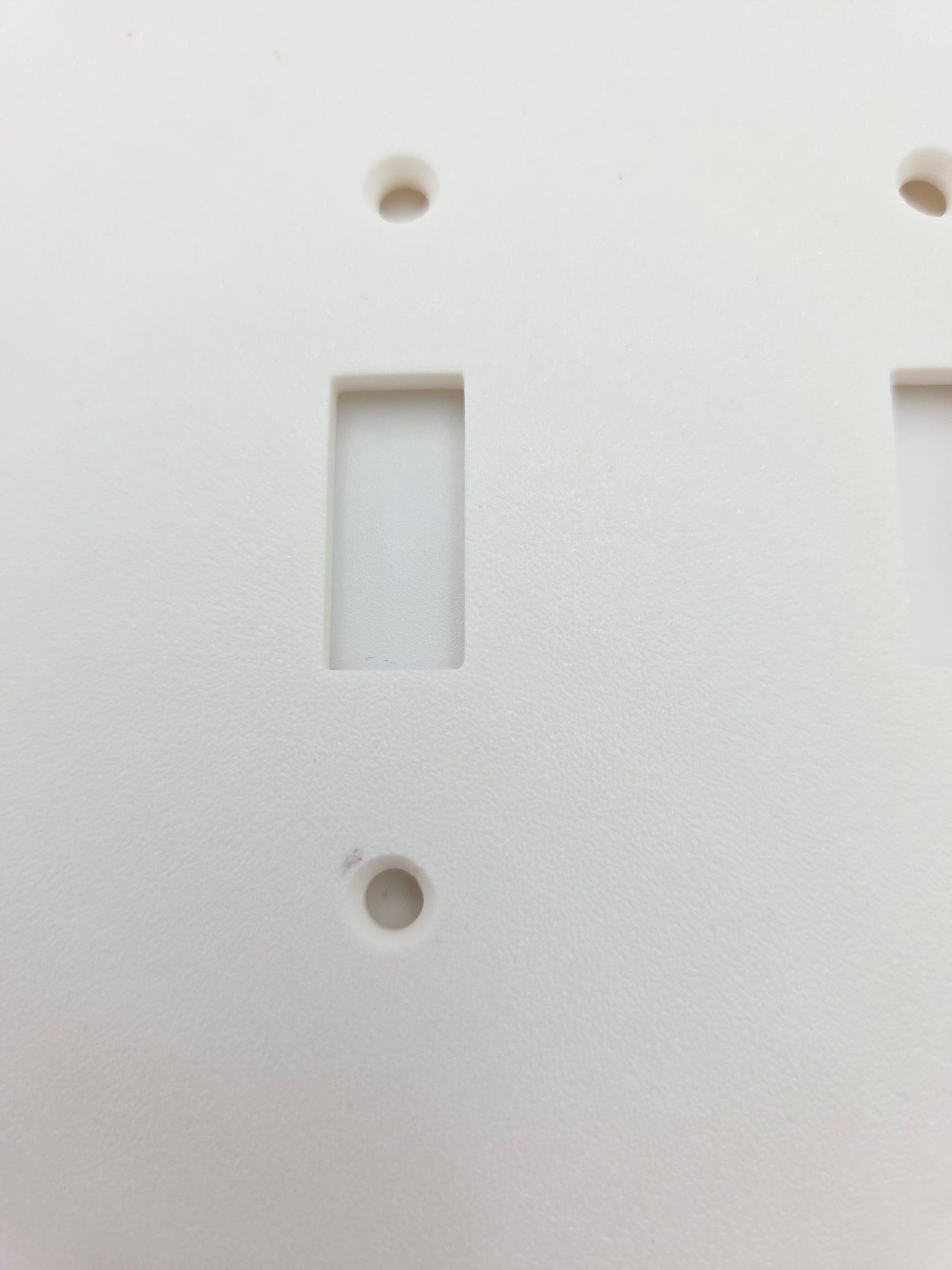 OUTLET: Double toggle two toned scalloped light switch cover (RED)