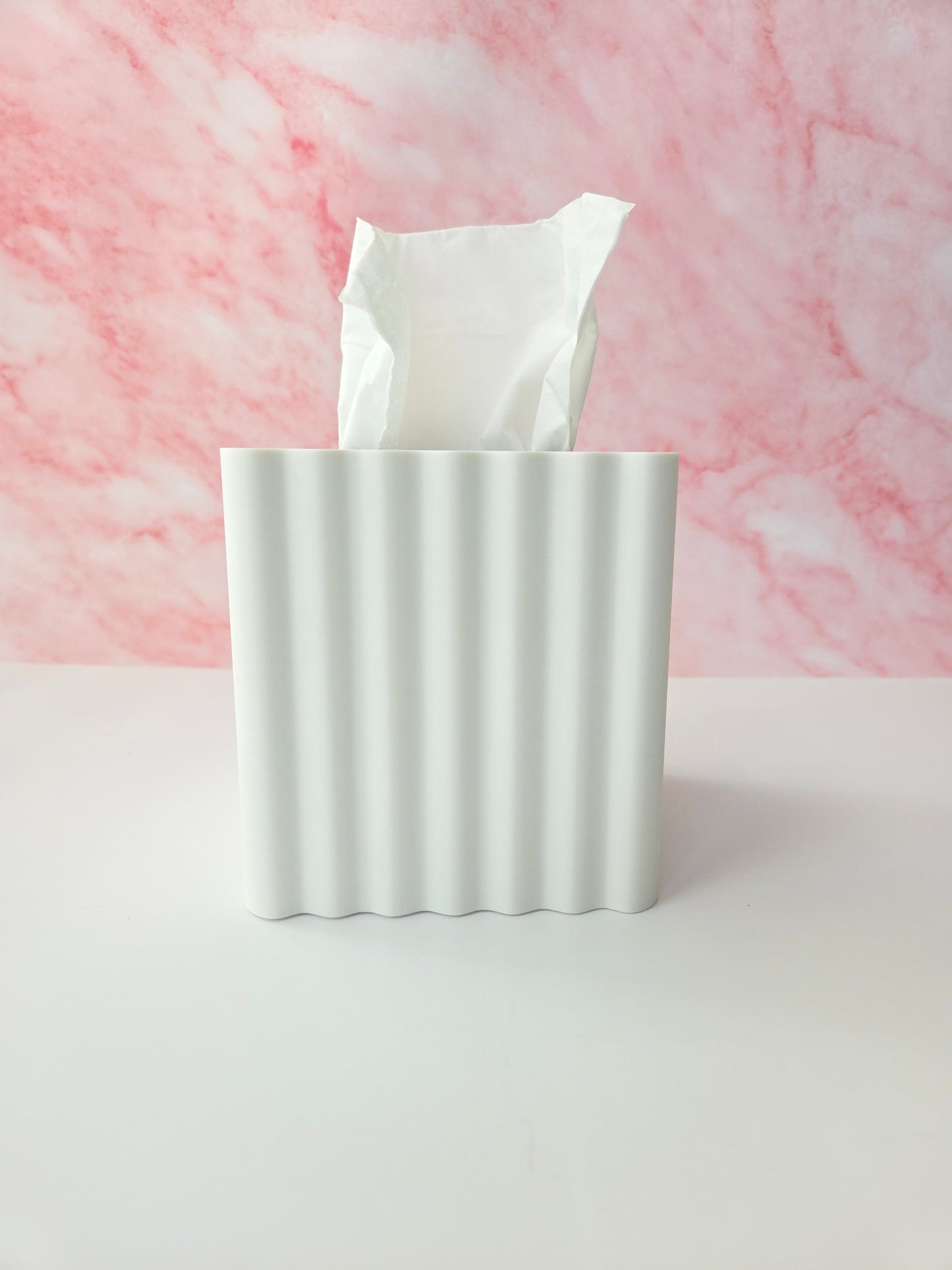 Wavy Tissue Box Cover (Square Box)