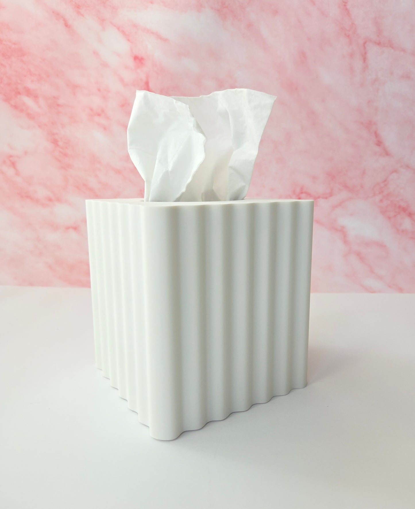 Wavy Tissue Box Cover (Square Box)