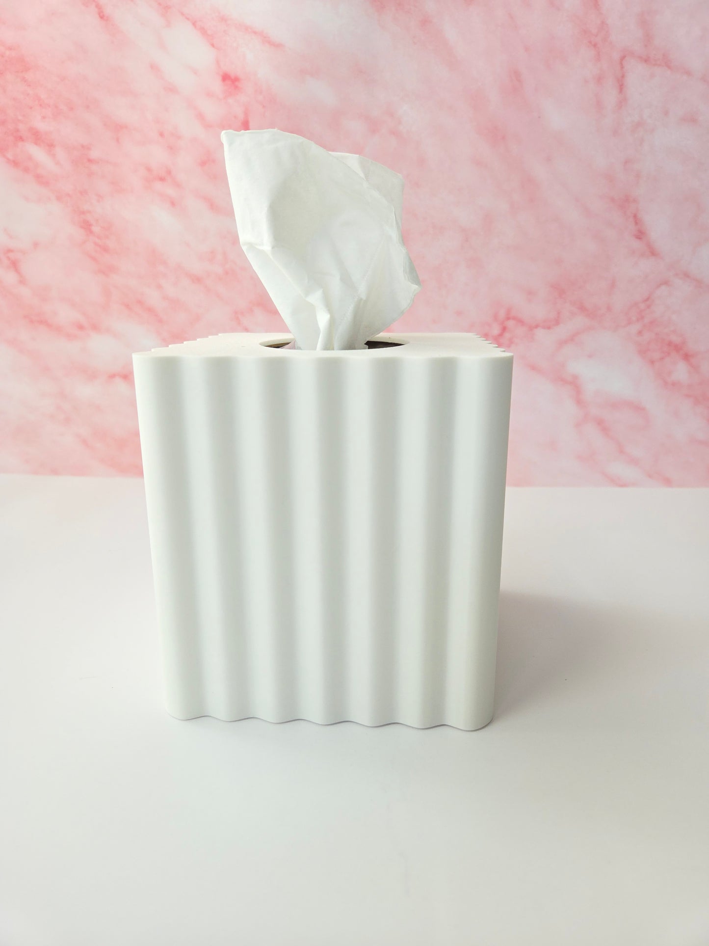 Wavy Tissue Box Cover (Square Box)