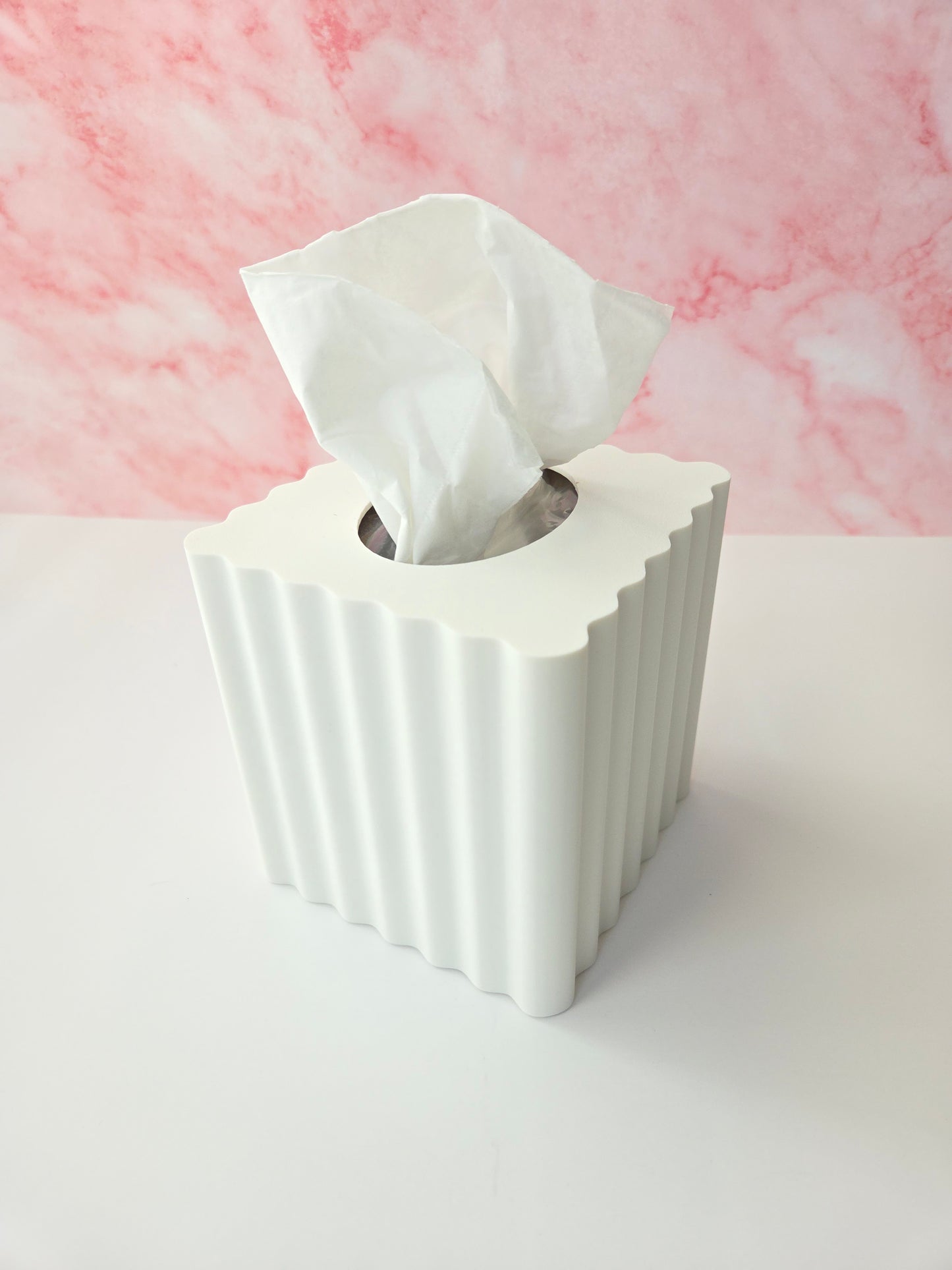 Wavy Tissue Box Cover (Square Box)