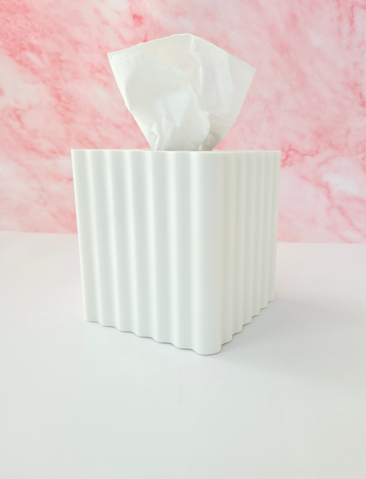 Wavy Tissue Box Cover (Square Box)