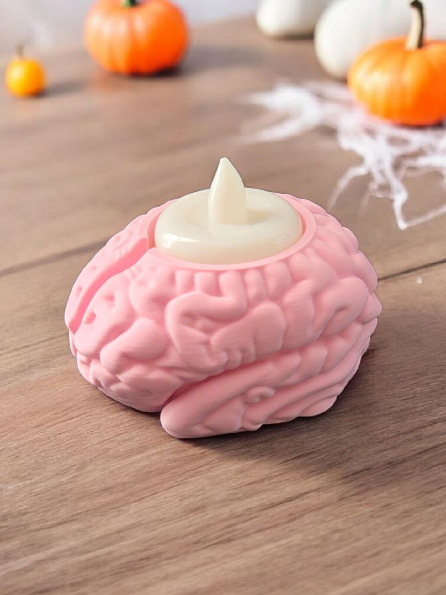 Brain Candle Holder – Halloween LED Tea Light Holder
