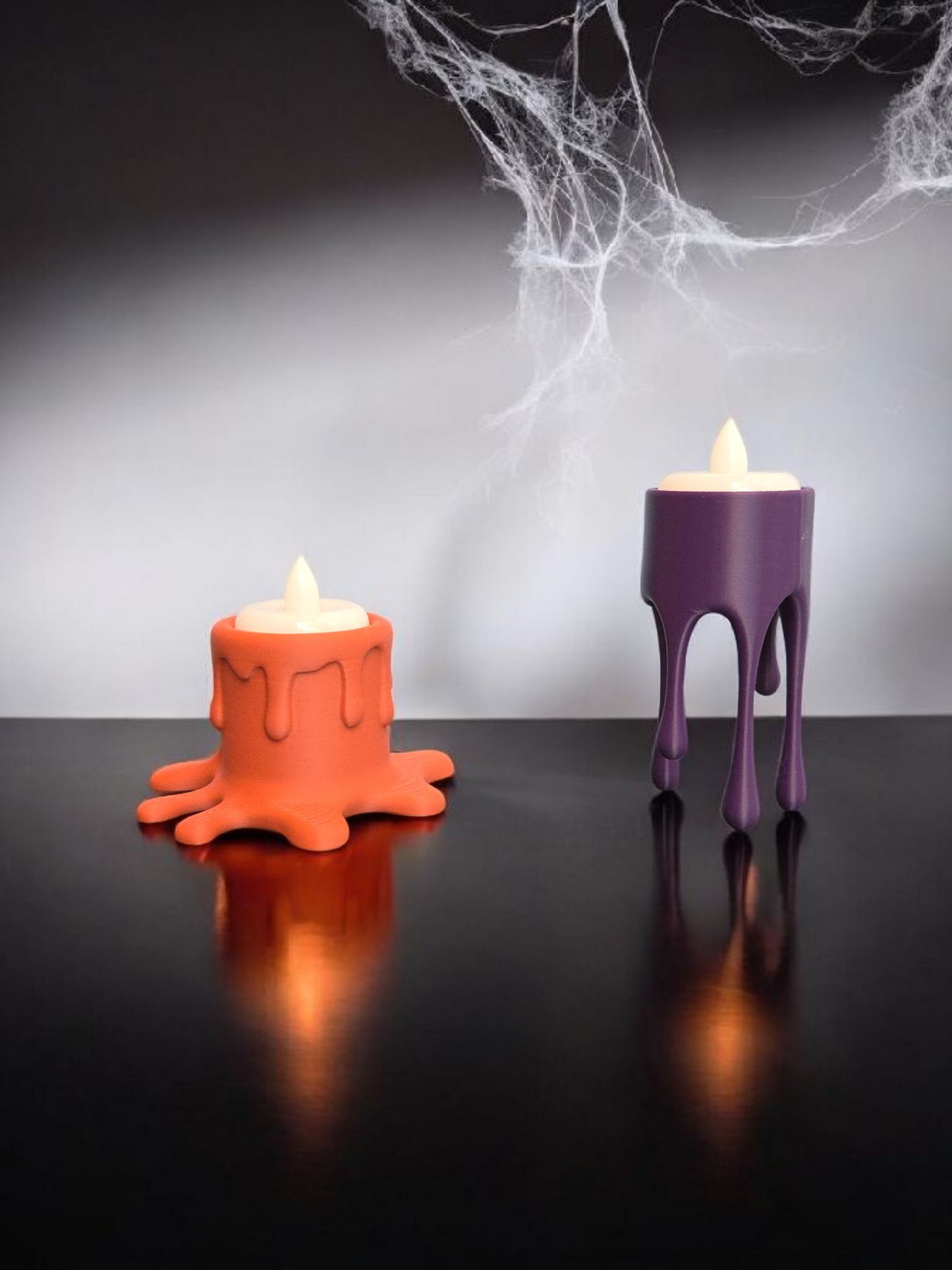 Dripping LED Candle Holders