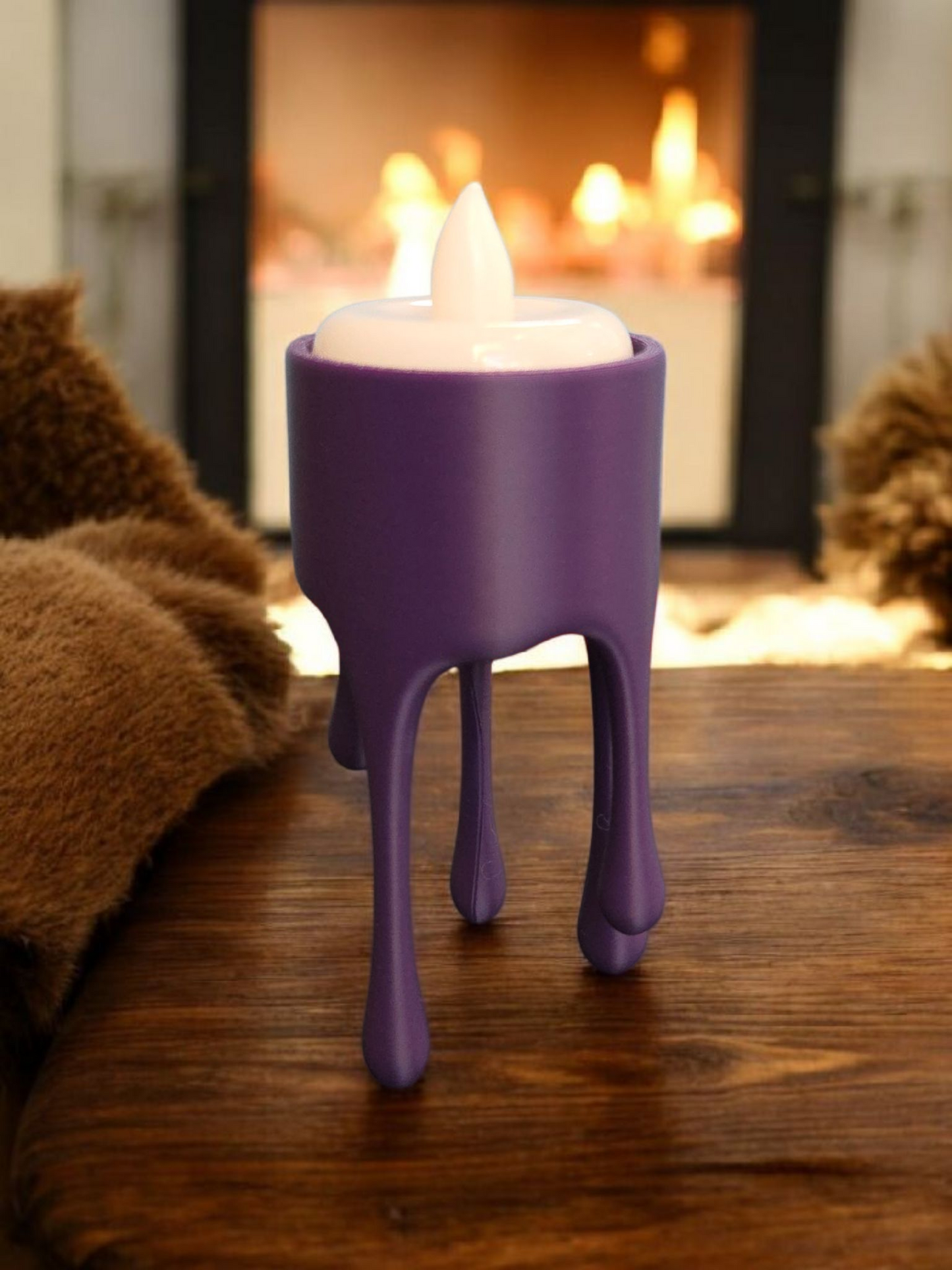 Dripping LED Candle Holders