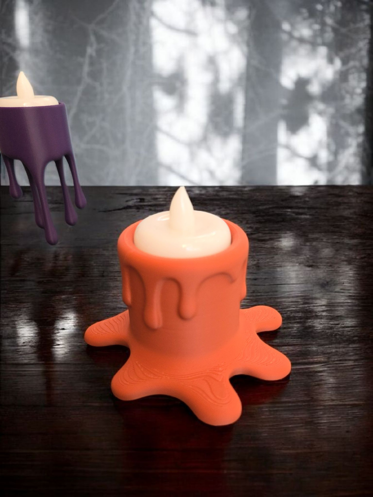Dripping LED Candle Holders