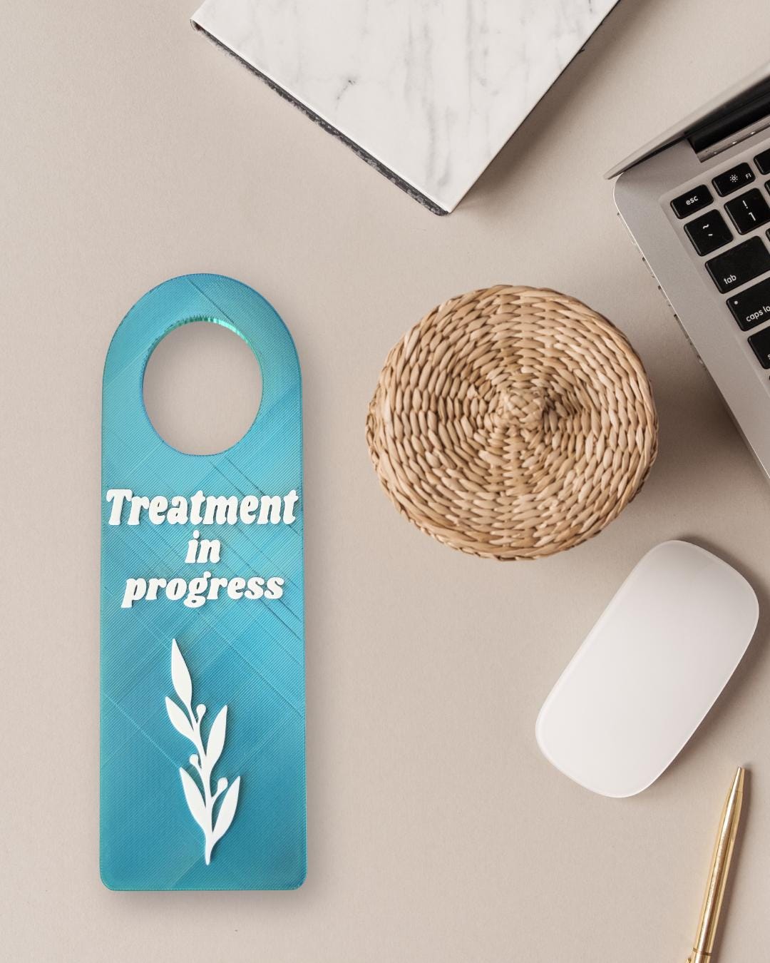 For Beauty Salons, Lash Technicians, Spas, Do Not Disturb Sign, Office Door Signs, Privacy Signage, Treatment in Progress Sign, Door Hanger