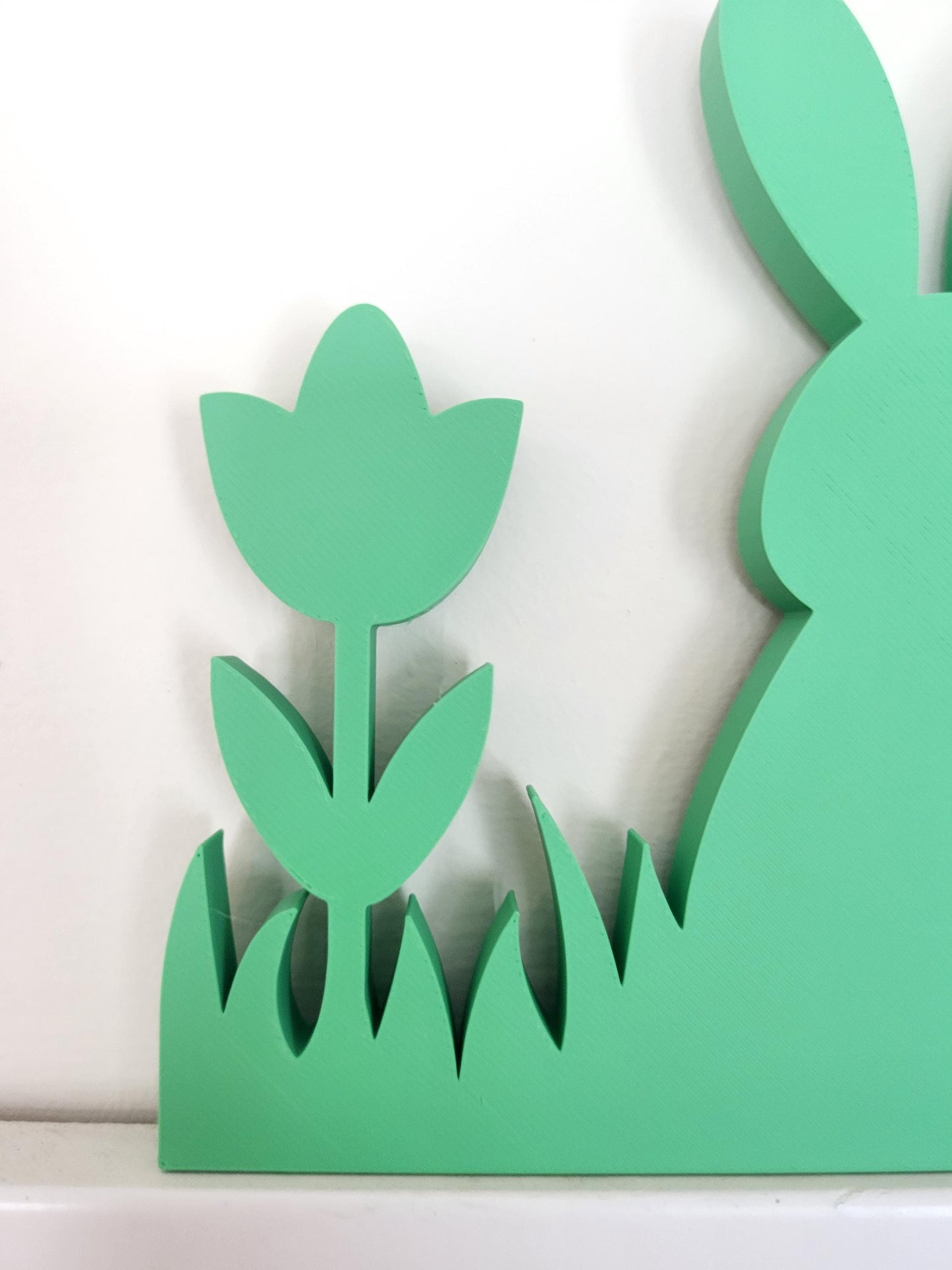 Easter Door Corner Decoration With Bunny Rabbit, Spring Decor, Home Decor, Door Trim, Easter Home Accent, Cute Egg Bunny Decor