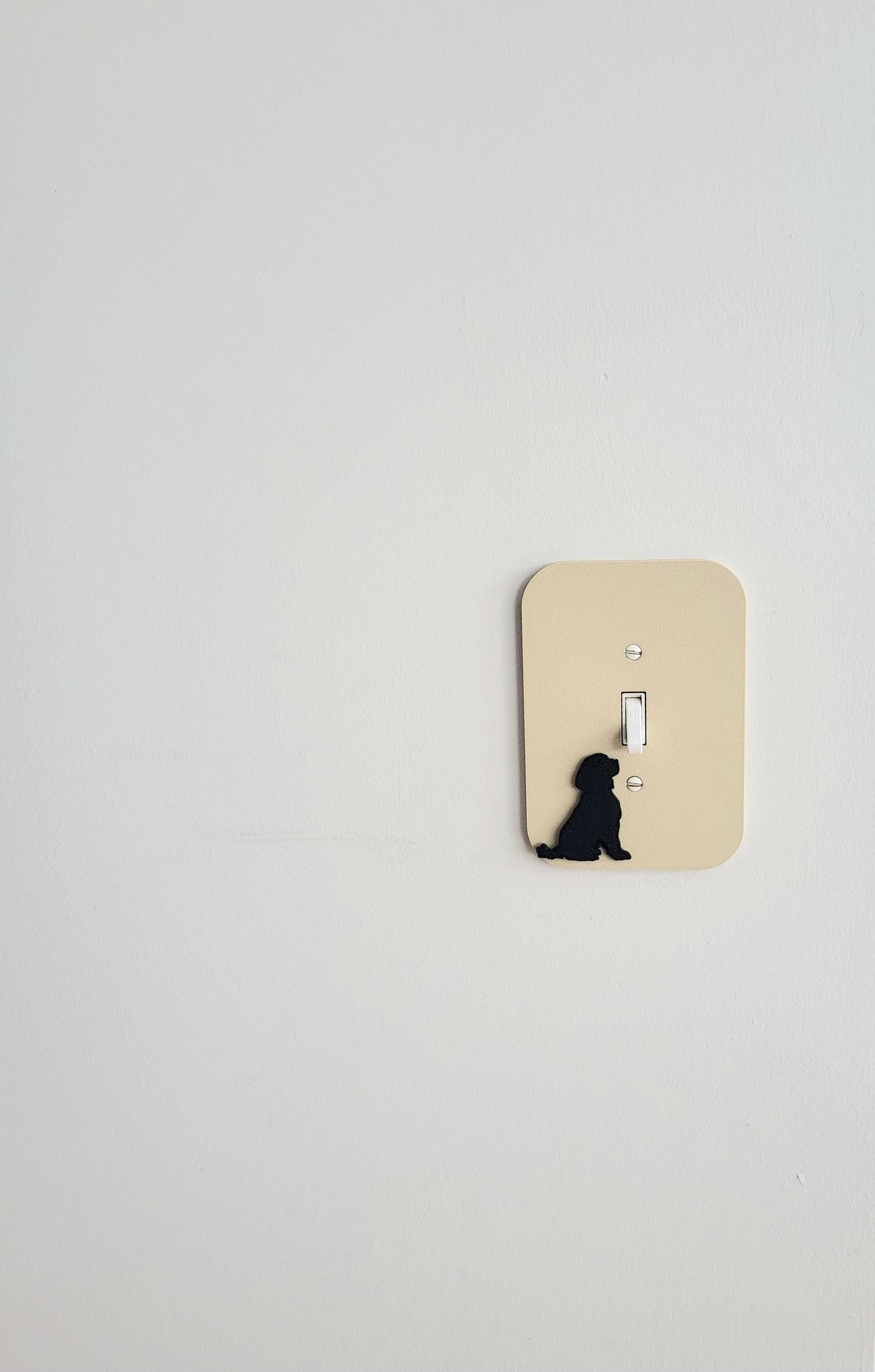 Light Switch Cover With Dog Accent, Wall Plate Cover, Mid Century Modern, Unique Switch Plate Design, Home Decor, Dog Light Switch