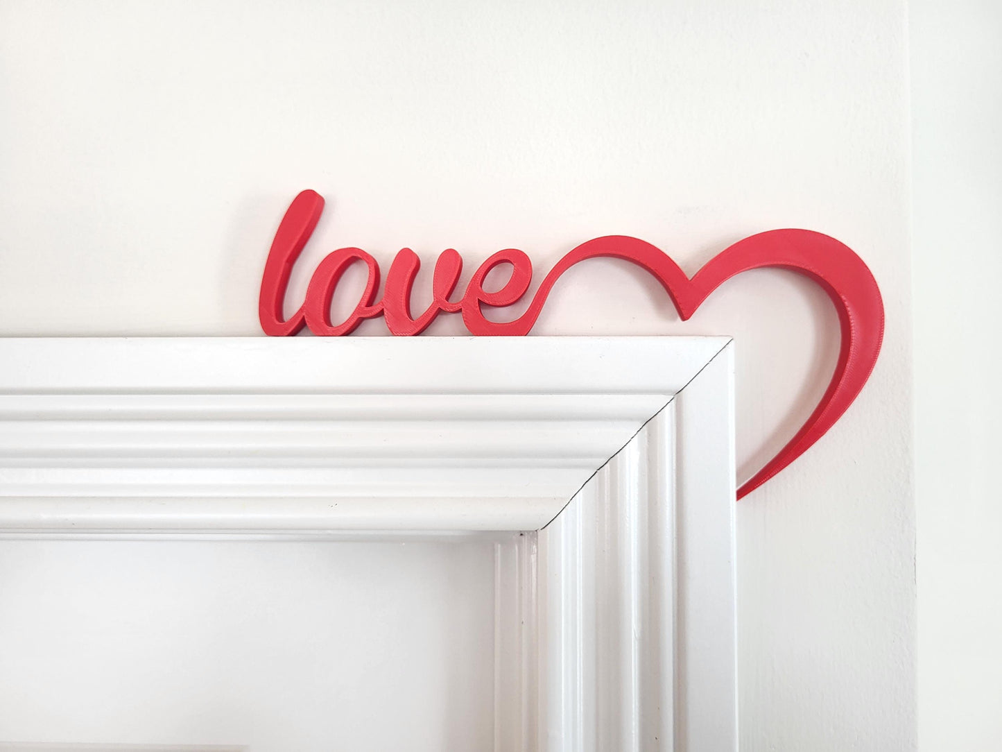 Love Door Topper - Valentine’s Day Door Corner, Hearts Door Topper, Valentine's Decor, Mirror Corner, Valentines Day Themed Decor, Home Decor, Shelf corner