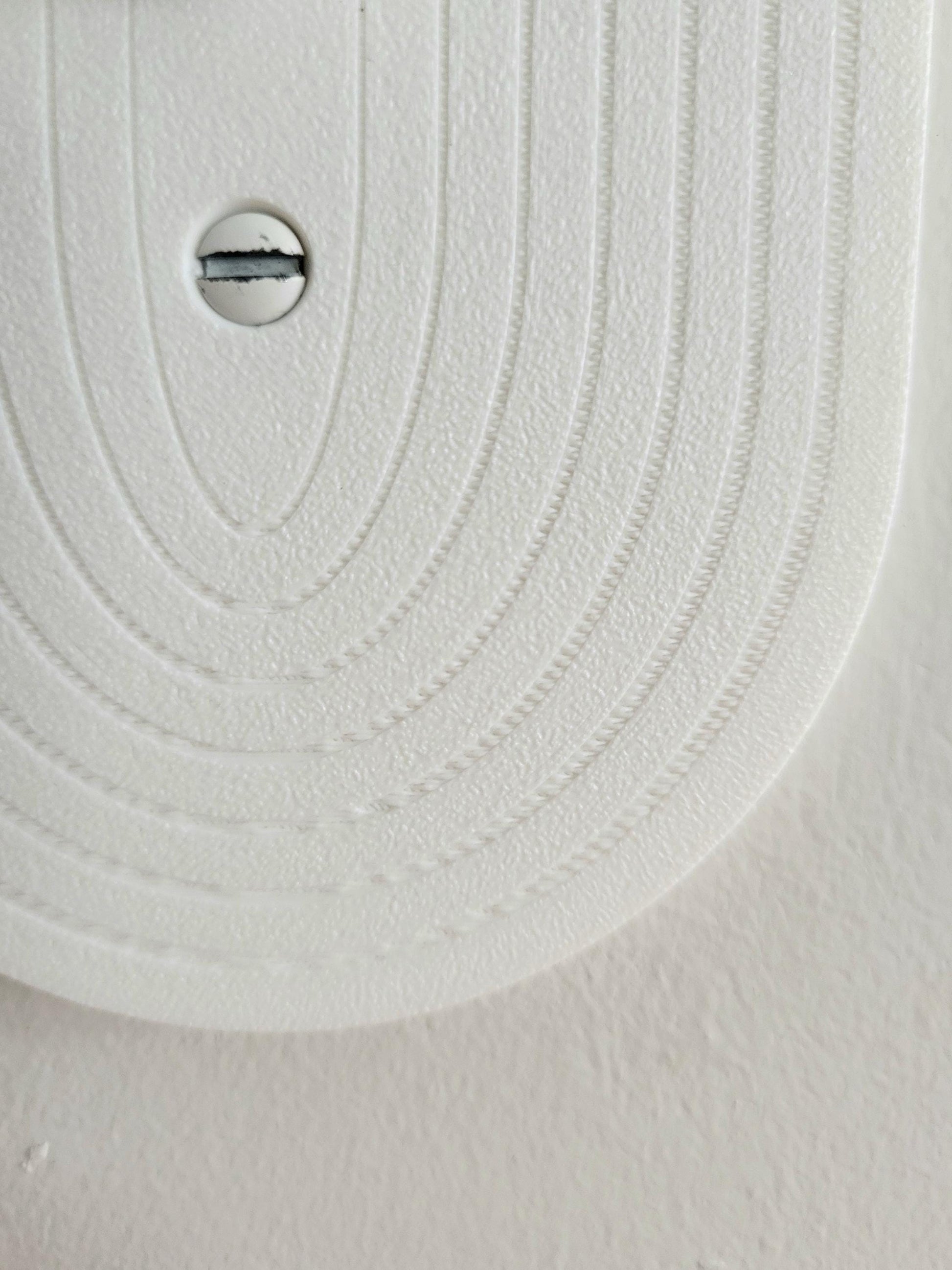 Oval Light Switch Cover With Delicate Stripes, Wall Plate Cover, Mid Century Modern, Unique Switch Plate Design, Decorative Wall Plate,