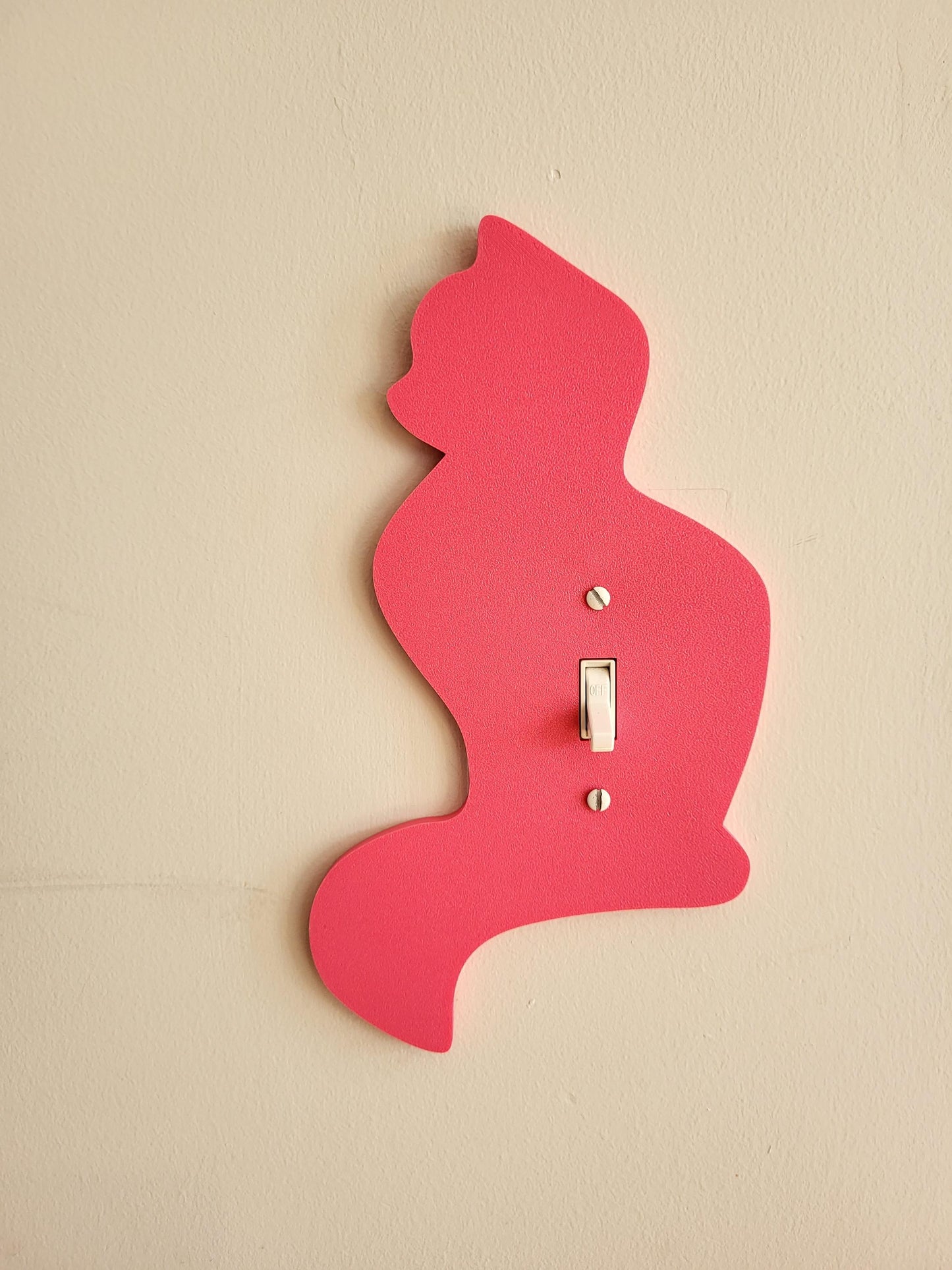 Cat Shaped Light Switch Cover, Unique and Fun Custom Wall Plate Cover for Cat Lovers, Room and Home Decor