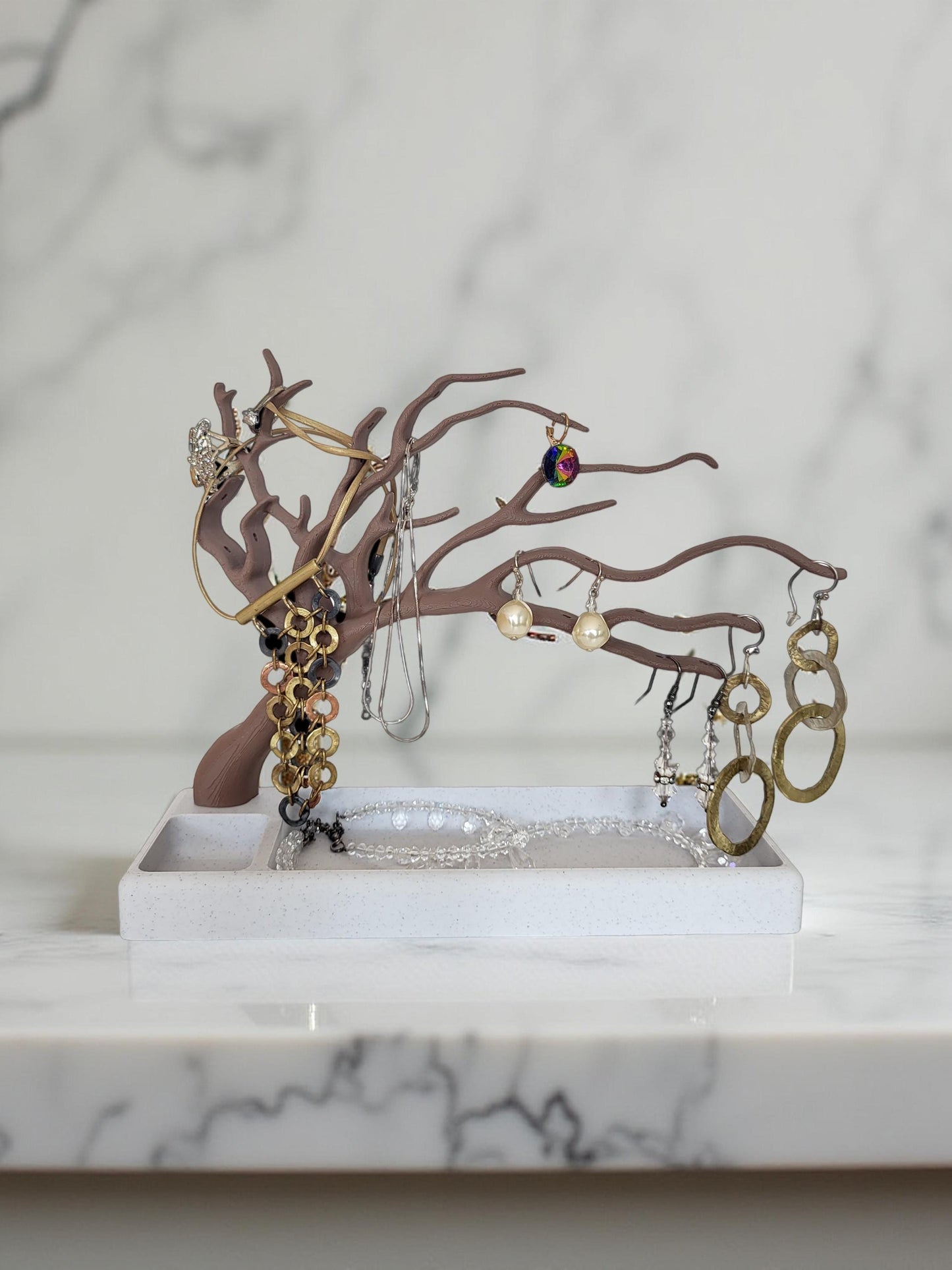 Jewelry Organizer, Earing Rack, Necklace holder, Teenage Girl Gift, Bracelet Stand, Bonsai Tree Ornament Stand for Rings, Jewelry Tree Stand