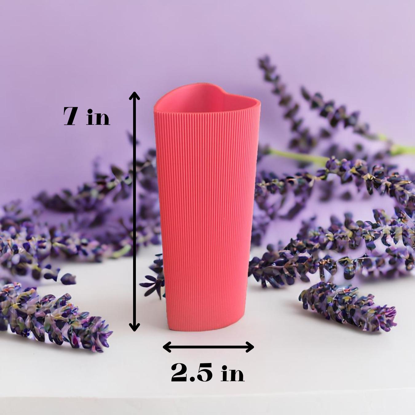 Perfect Valentine's Day Gift, Love Themed Home Decor, For fresh & Artificial flowers, Unique Flower Vase, Heart Shaped Vase