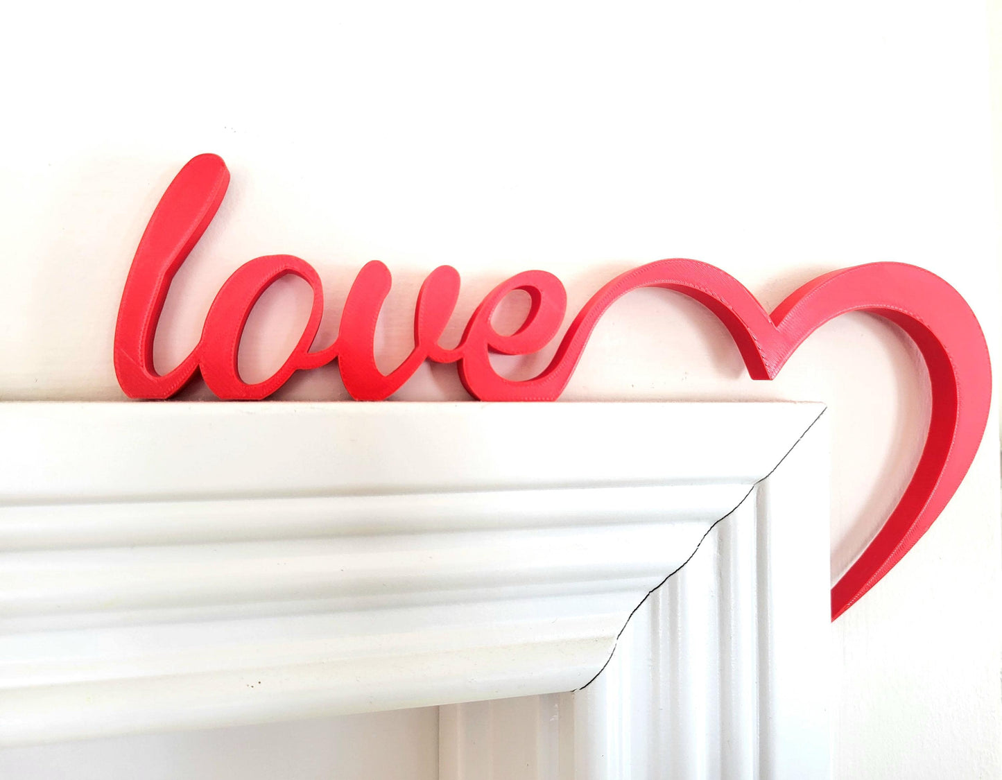 Love Door Topper - Valentine’s Day Door Corner, Hearts Door Topper, Valentine's Decor, Mirror Corner, Valentines Day Themed Decor, Home Decor, Shelf corner