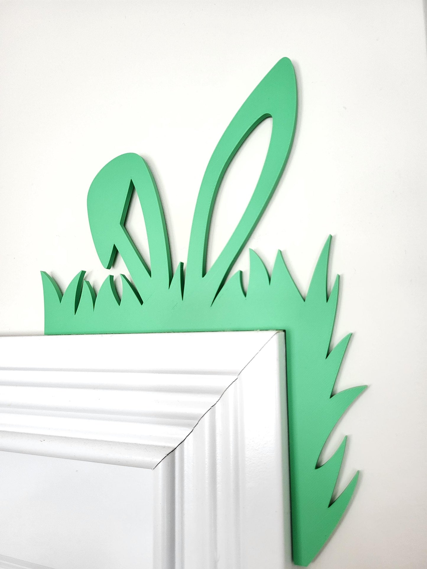 Easter Door Corner Decoration With Bunny Rabbit Ears, Spring Decor, Home Decor, Door Trim, Easter Home Accent, Cute Bunny Ears Decor
