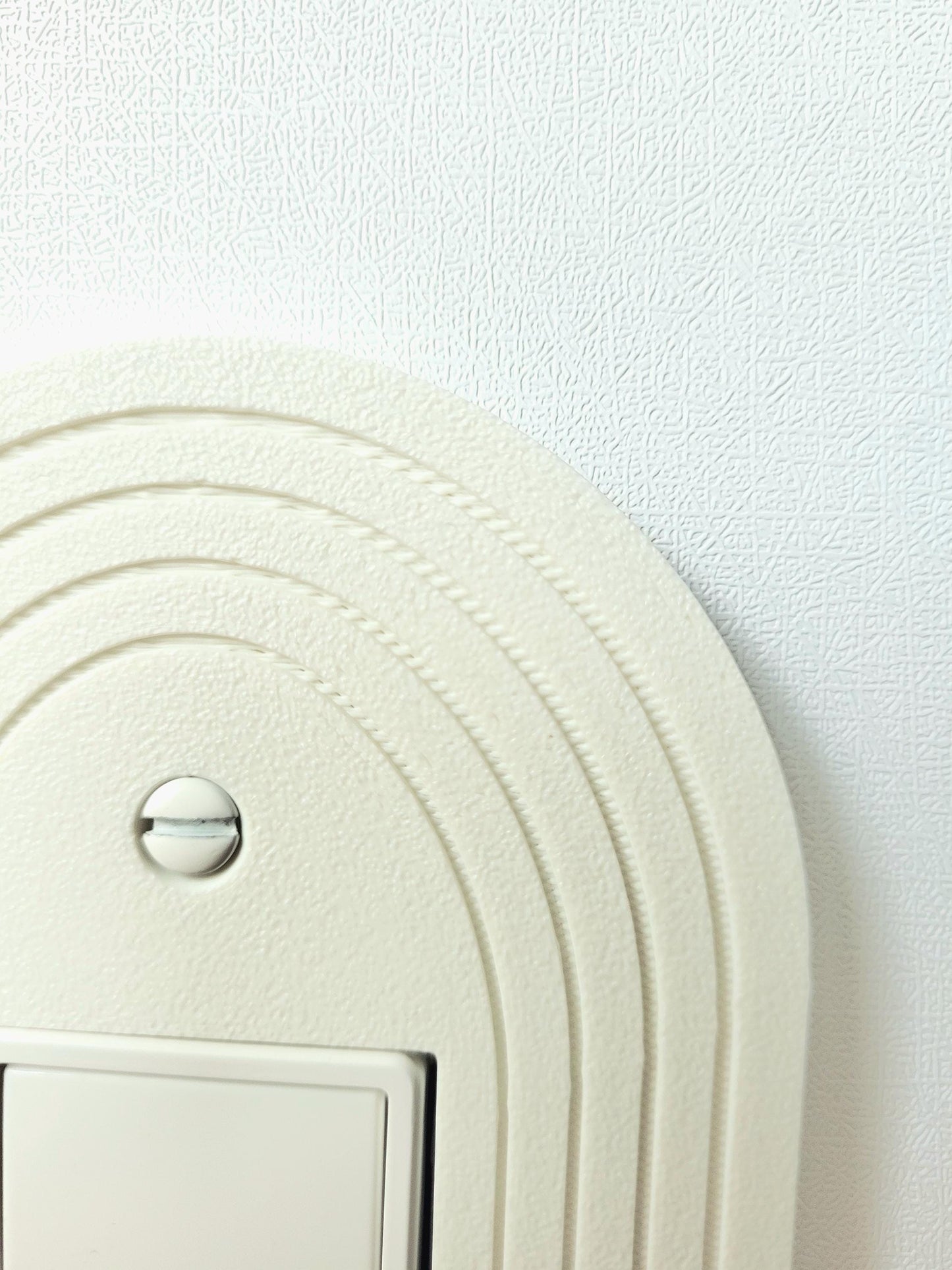 Oval Light Switch Cover With Stripes (Version 2), Wall Plate Cover, Mid Century Modern, Unique Switch Plate Design, Decorative Wall Plate,