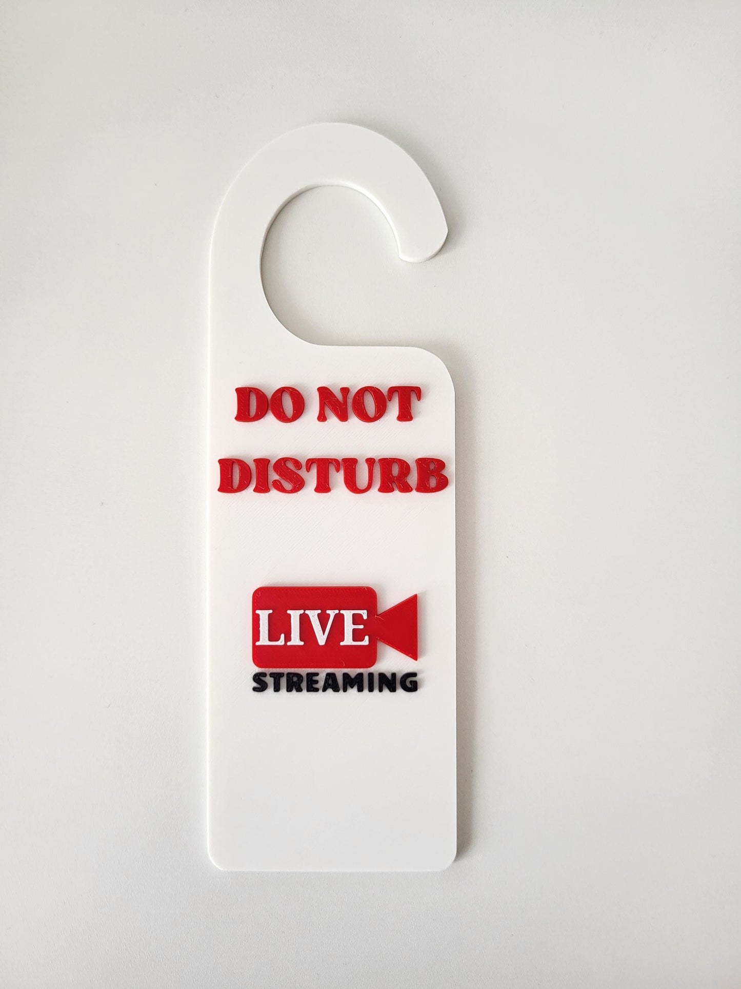 Do Not Disturb Door Hanger – Live Streaming in Progress, Door Handle Sign, Office Door Signs, Office & Home Workspace Sign, Home Office